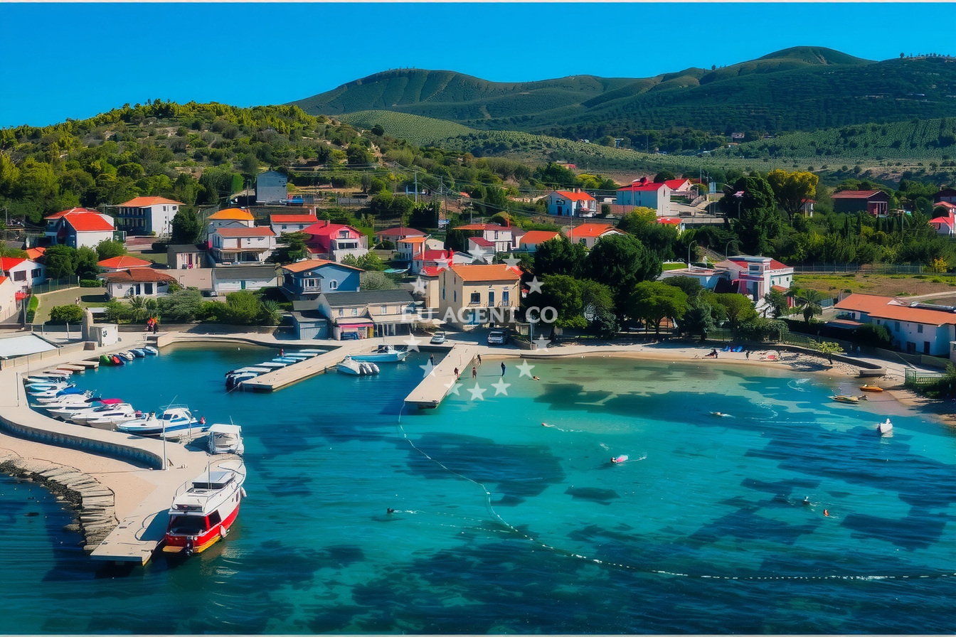 Yacht mooring at Pasman Island jetty, Adriatic Sea