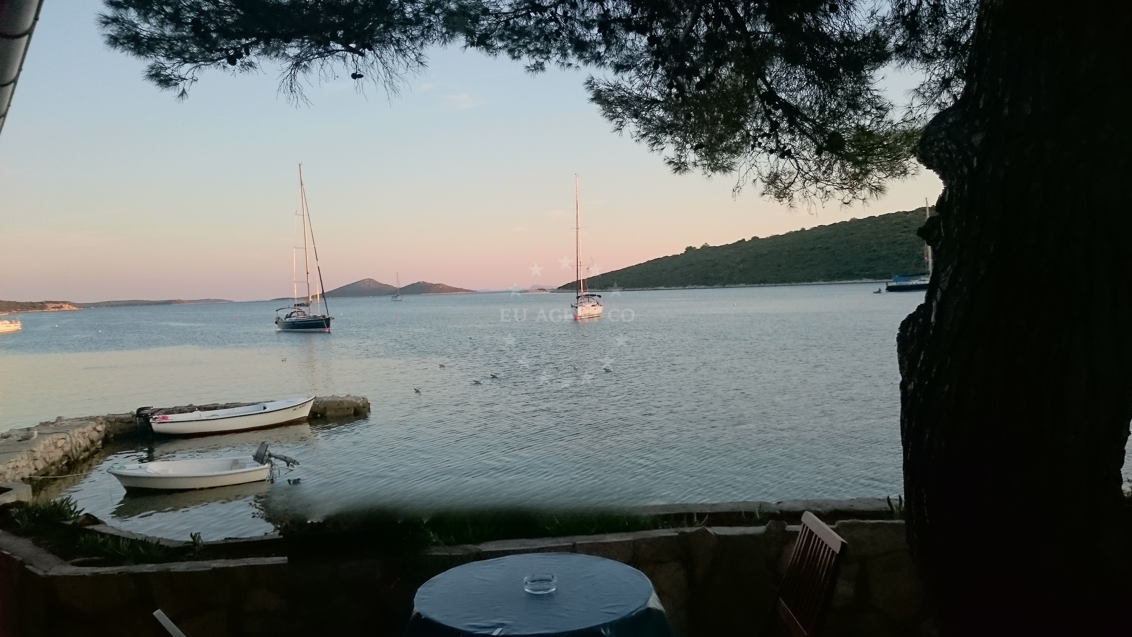 Approach and location view of Uvala Landin, Pasman buoy field in Buoy field on the island Pašman, North Dalmatia, Croatia photo 3