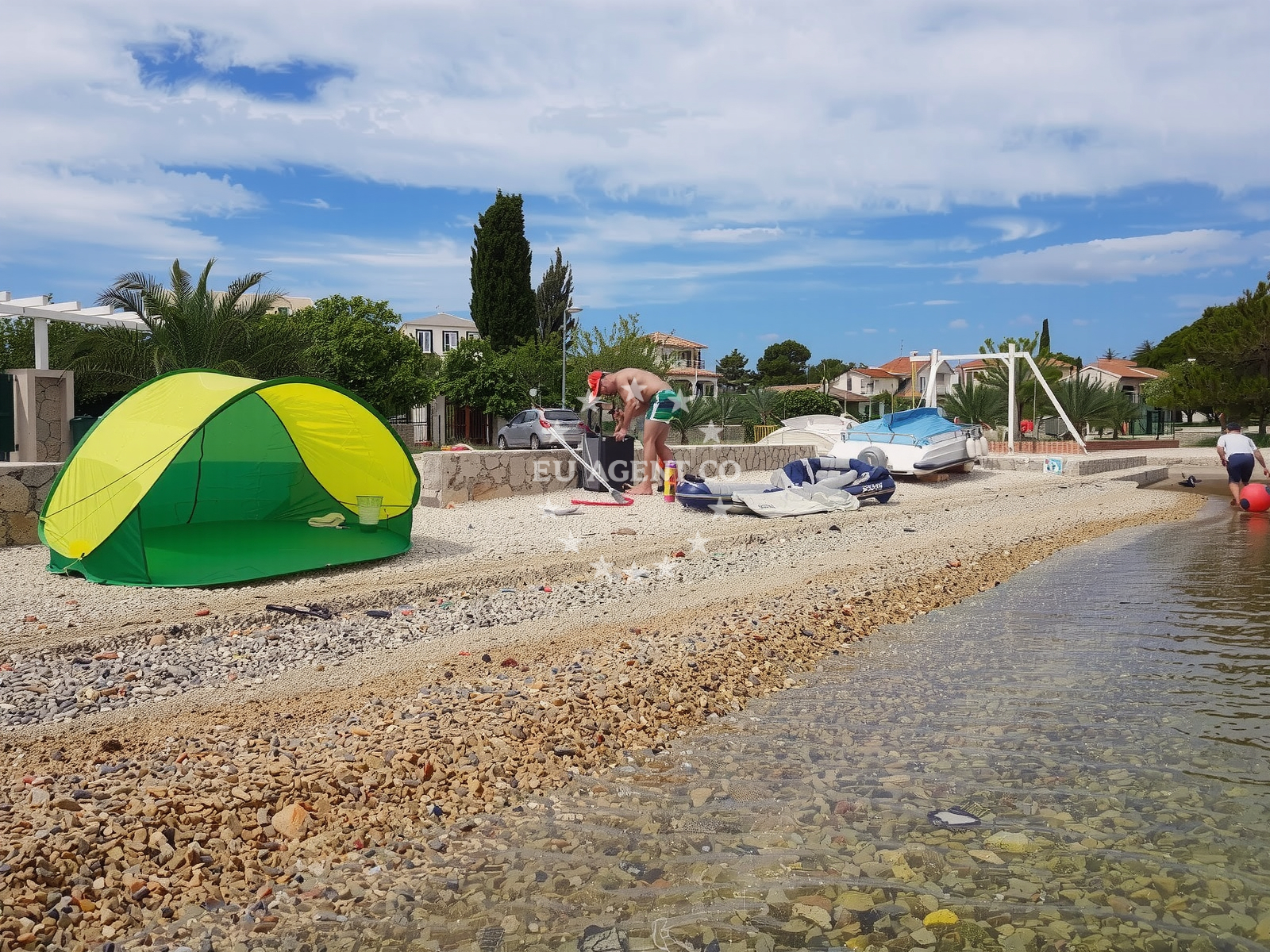 Mali Zdrelac nautical buoy in the passage between Pasman and Ugljan, Croatia
