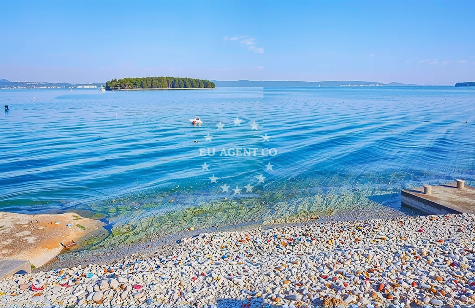 Additional view of Mali Ždrelac buoy field in Jetty in Ždrelac on the island Pašman, North Dalmatia, Croatia photo 5