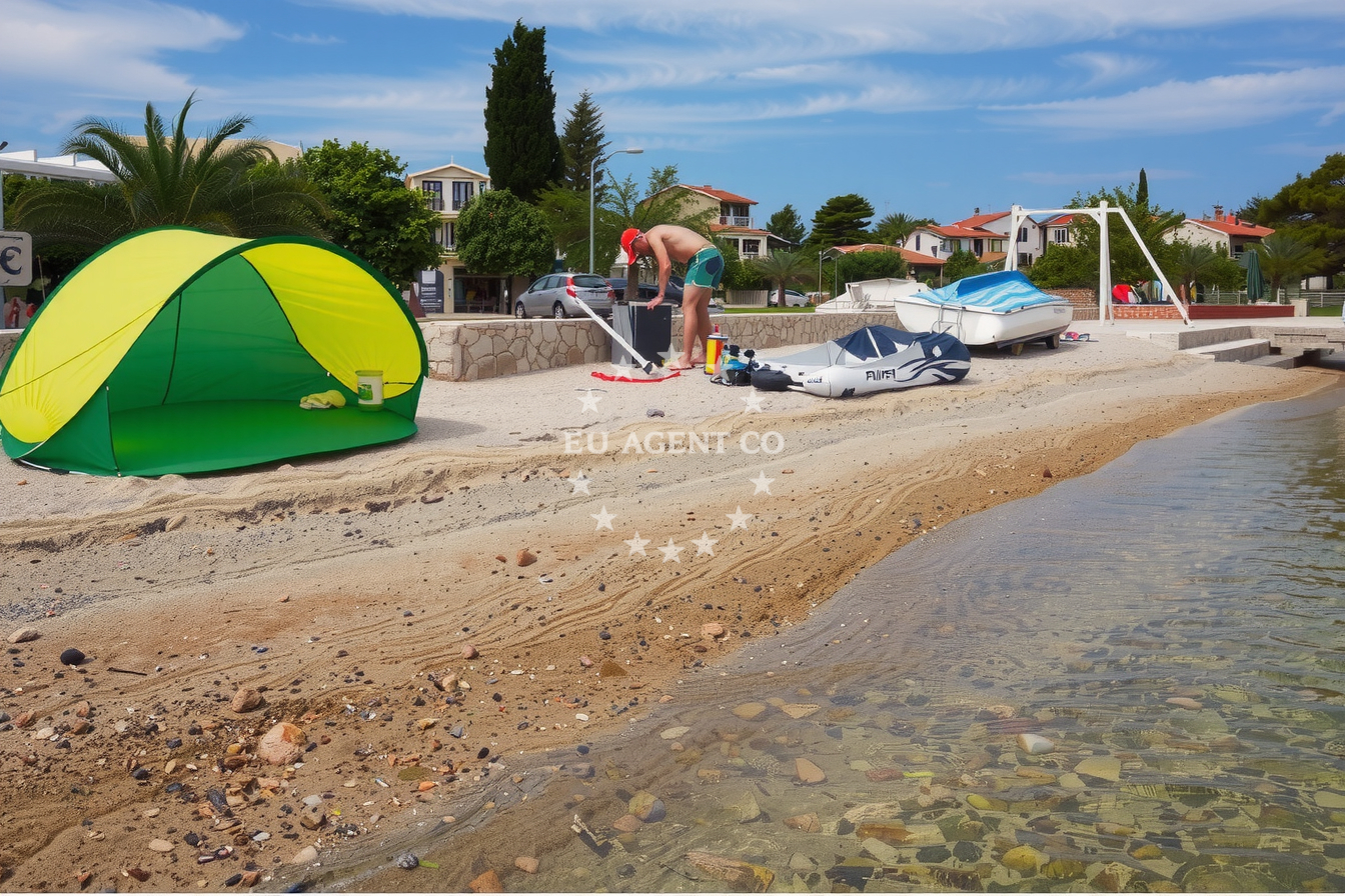 Additional view of Mali Ždrelac buoy field in Jetty in Ždrelac on the island Pašman, North Dalmatia, Croatia photo 7
