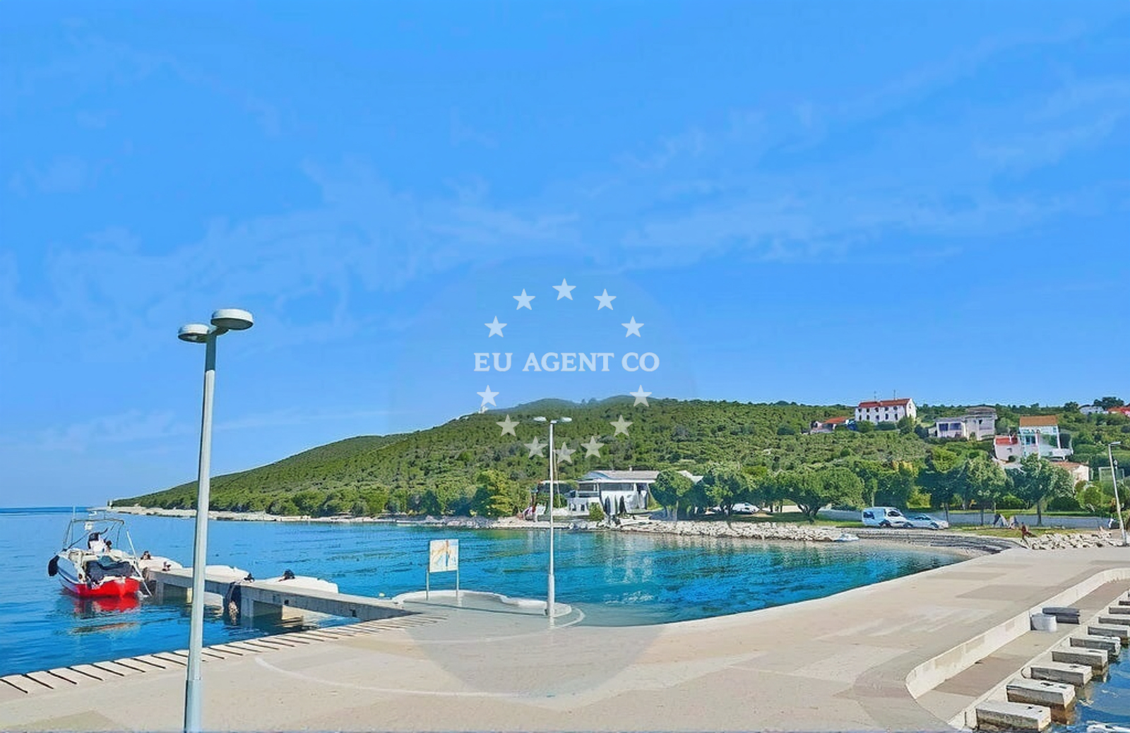 Anchorage near Premuda Quay, North Dalmatia, Croatia