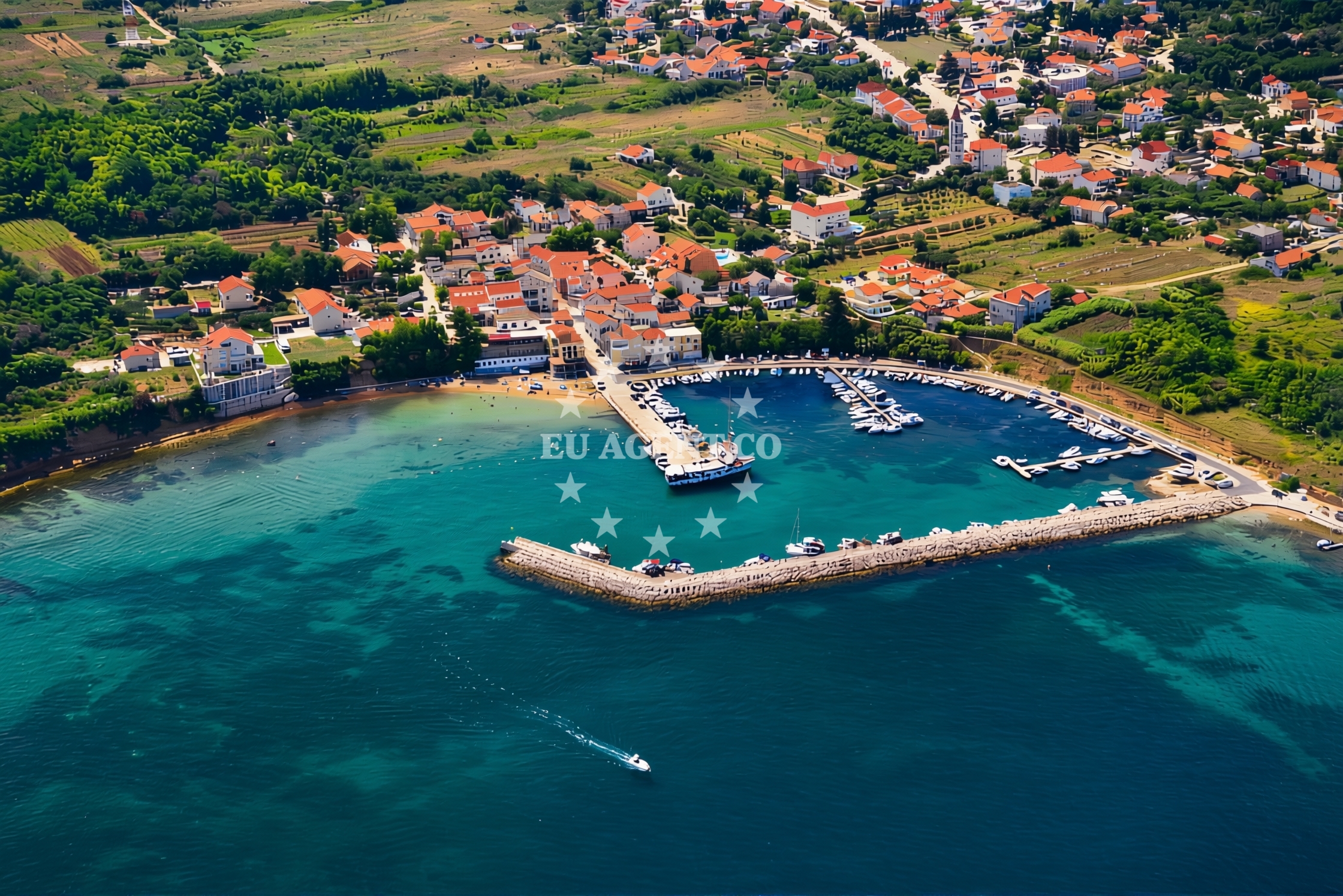 Additional view of Jetty buoy field in Jetty in Privlaka, North Dalmatia, Croatia photo 5