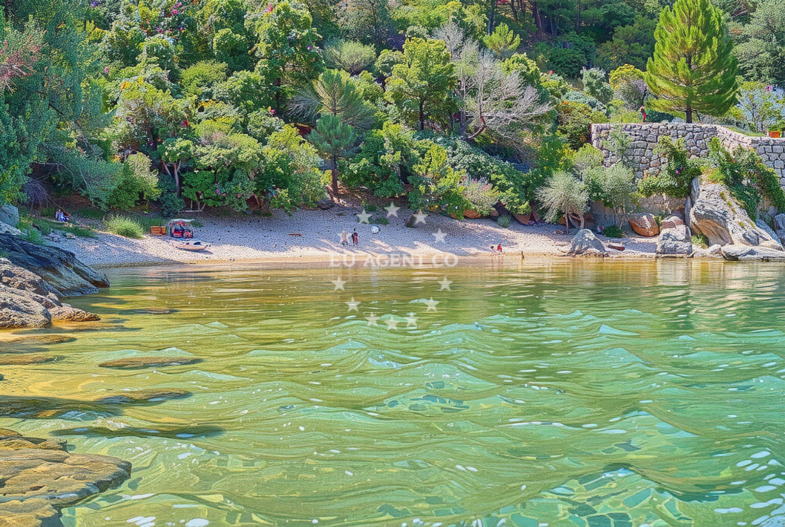 Additional view of Villa Rava quai buoy field in Quay on the island Rava, North Dalmatia, Croatia photo 13