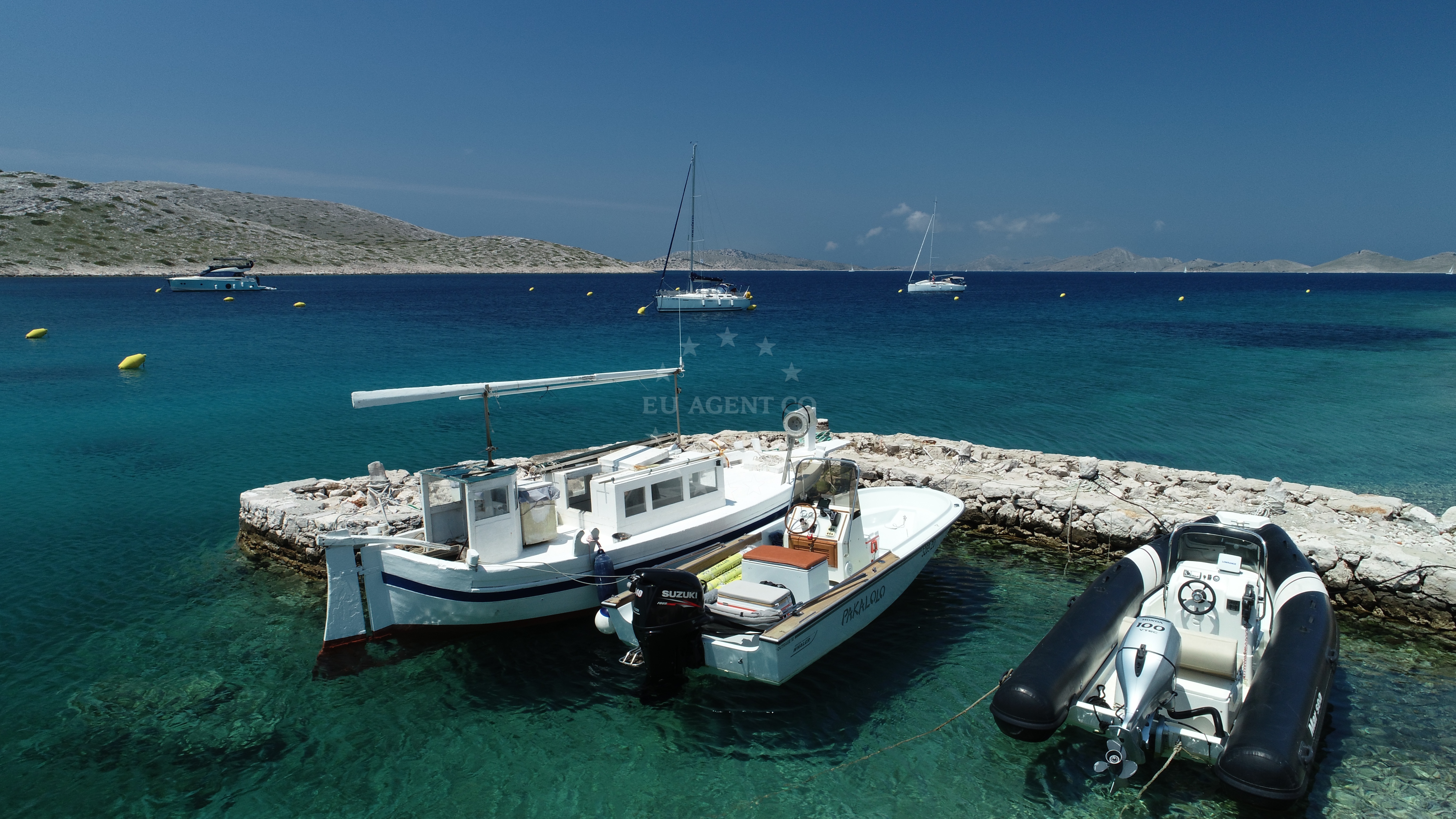 Additional view of Buoys buoy field in Buoy field on the island Ravni Žakan, North Dalmatia, Croatia photo 7