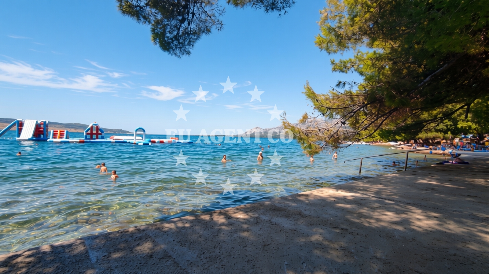 View of the Adriatic Sea from Rovanjska Jetty