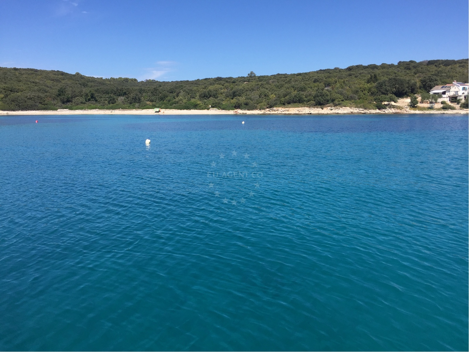 Sailboat mooring at Buoy Field Papranica, Silba Island