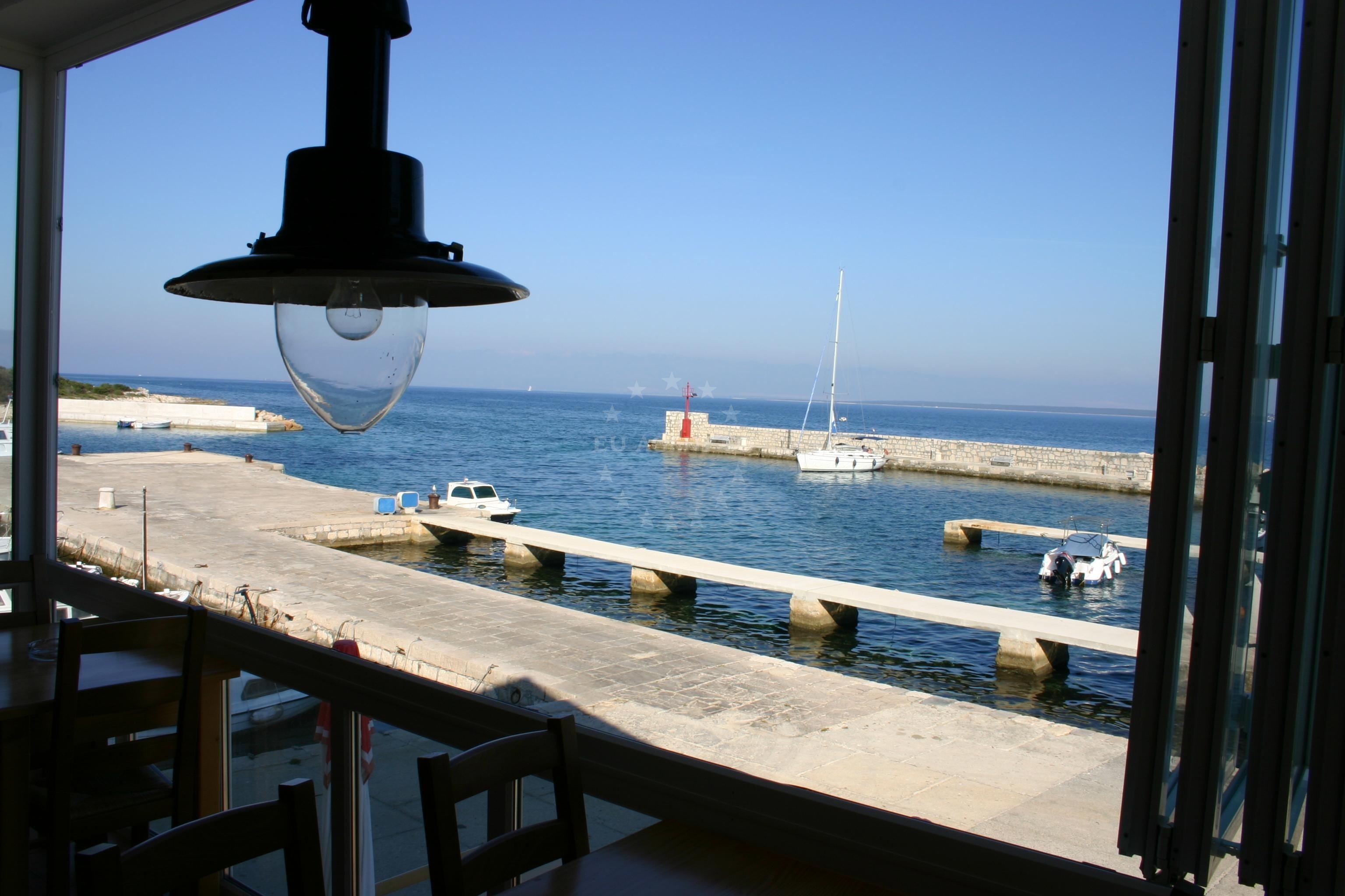 Silba port with Konoba Silba berths, North Dalmatia