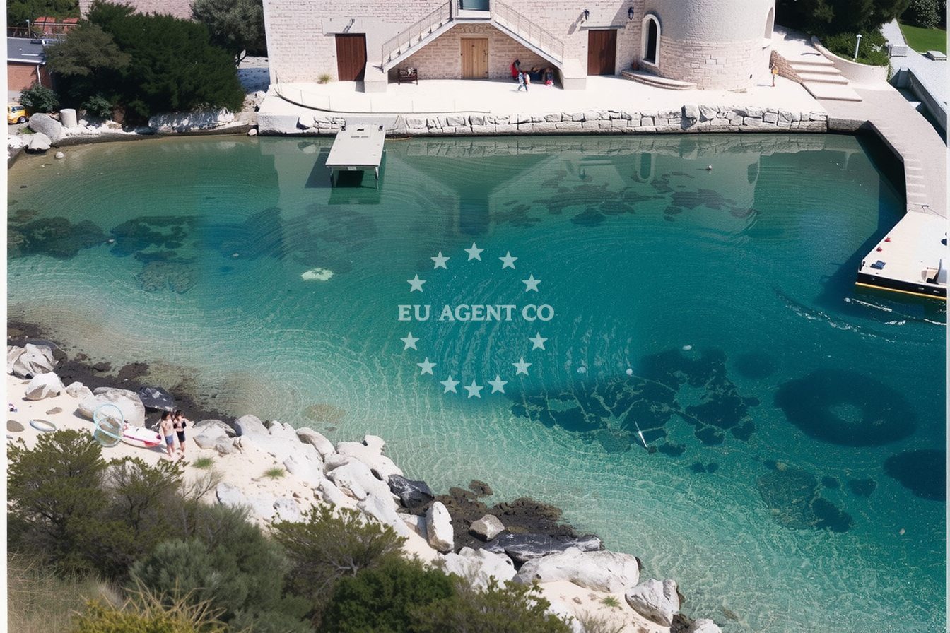 Approach and location view of Buoy field in Buoy field on the island Škarda, North Dalmatia, Croatia photo 3