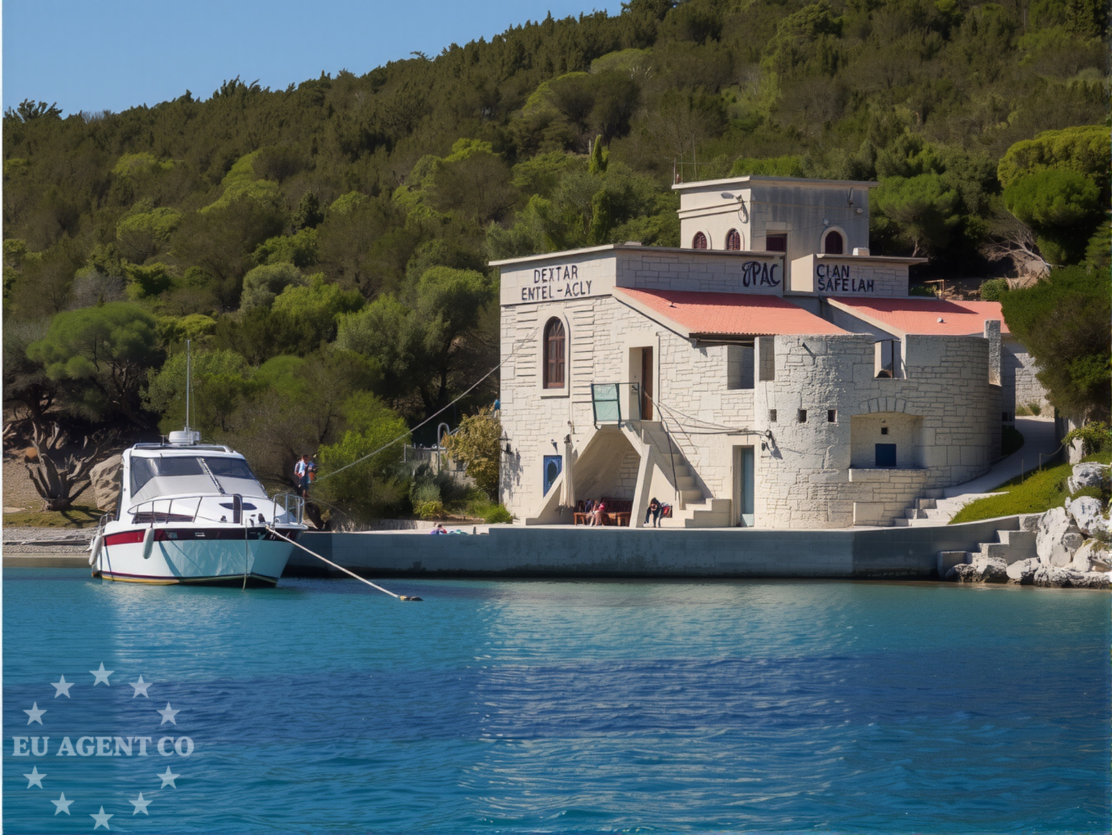 Additional view of Jetty buoy field in Jetty on the island Škarda, North Dalmatia, Croatia photo 7