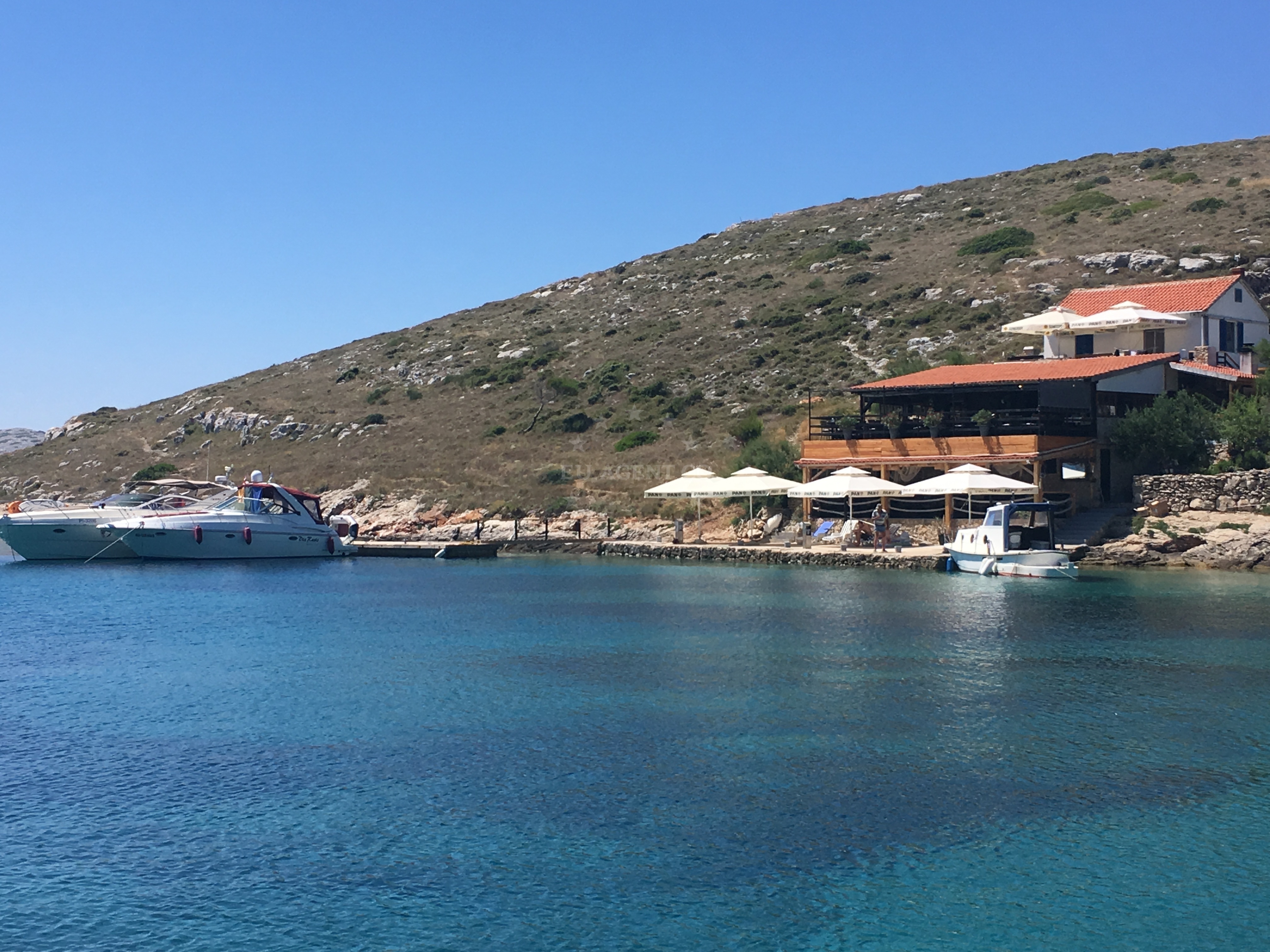 Smokvica Vela Island with Konoba Smokvica Quay in the foreground