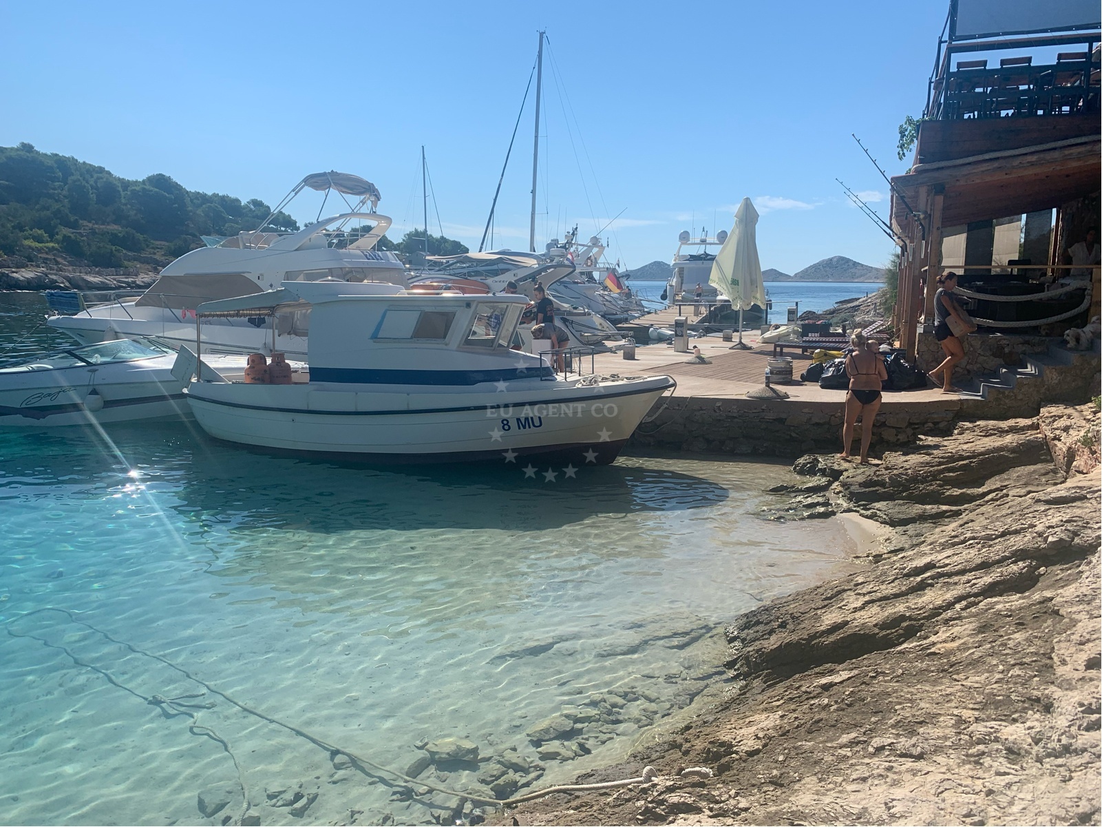 Additional view of Konoba Smokvica quay buoy field in Jetty on the island Smokvica Vela, North Dalmatia, Croatia photo 8