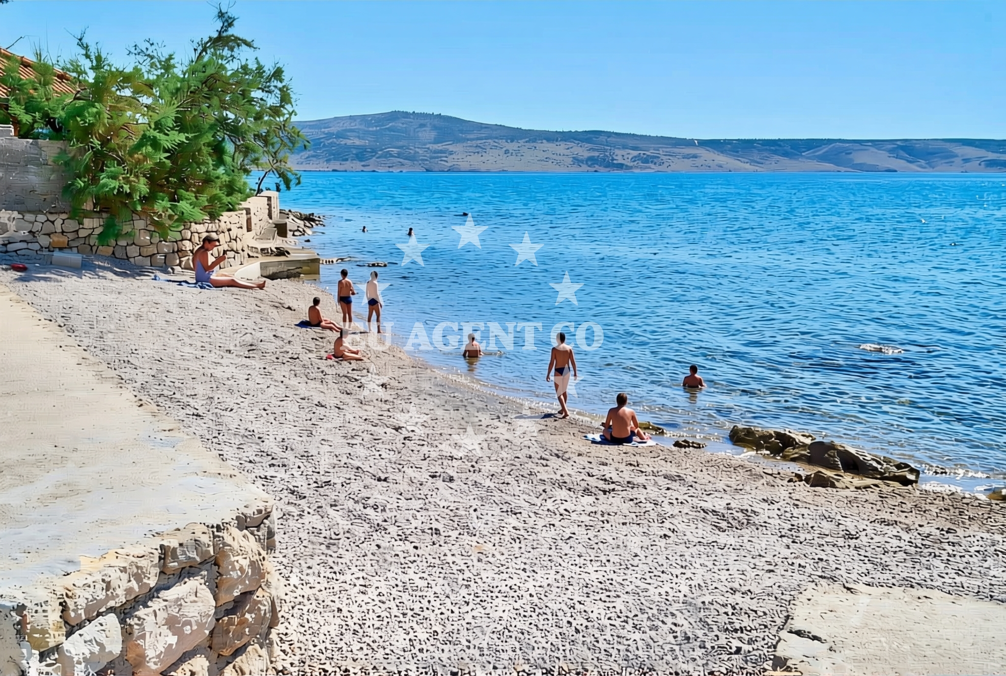 Starigrad Paklenica Jetty with surrounding maritime landscape