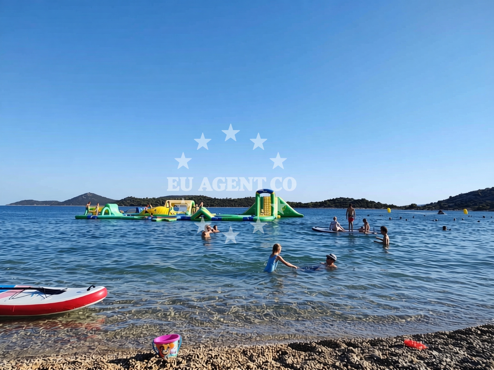 Nautical view of Tribunj Jetty in North Dalmatia