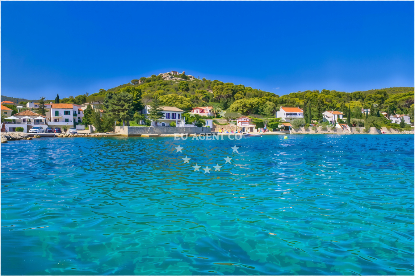 Approach and location view of Jetty buoy field in Jetty on the island Ugljan, North Dalmatia, Croatia photo 3