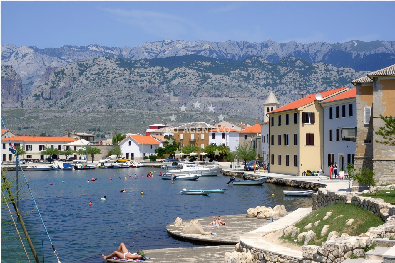 Nautical access point in Vinjerac, North Dalmatia