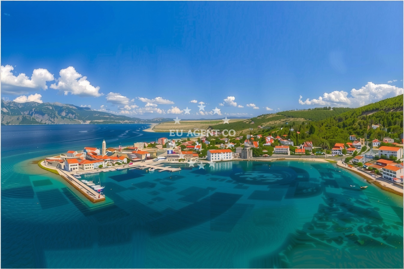 Approach and location view of Jetty buoy field in Jetty in Vinjerac, North Dalmatia, Croatia photo 3