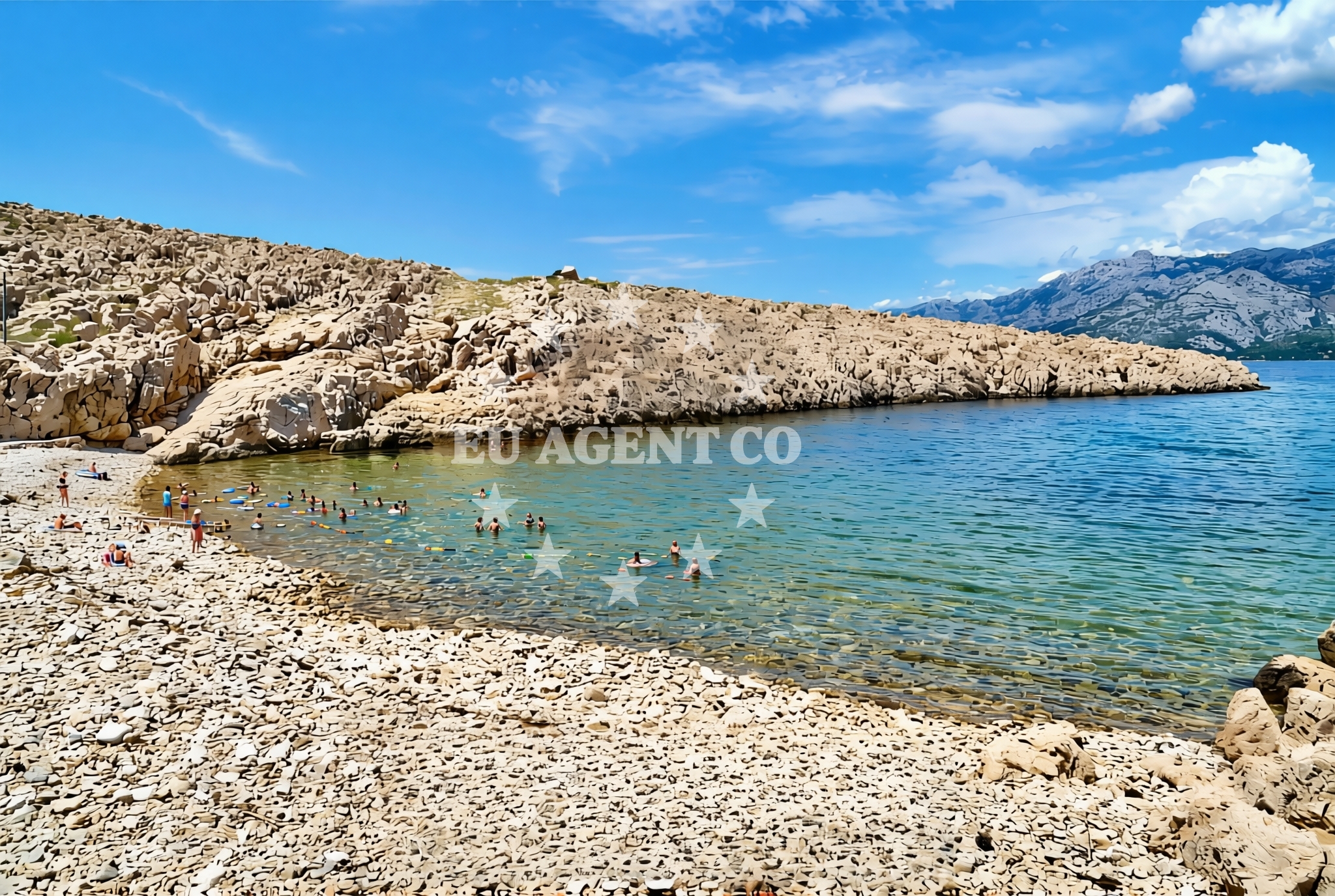 Vinjerac Jetty in North Dalmatia, Croatia