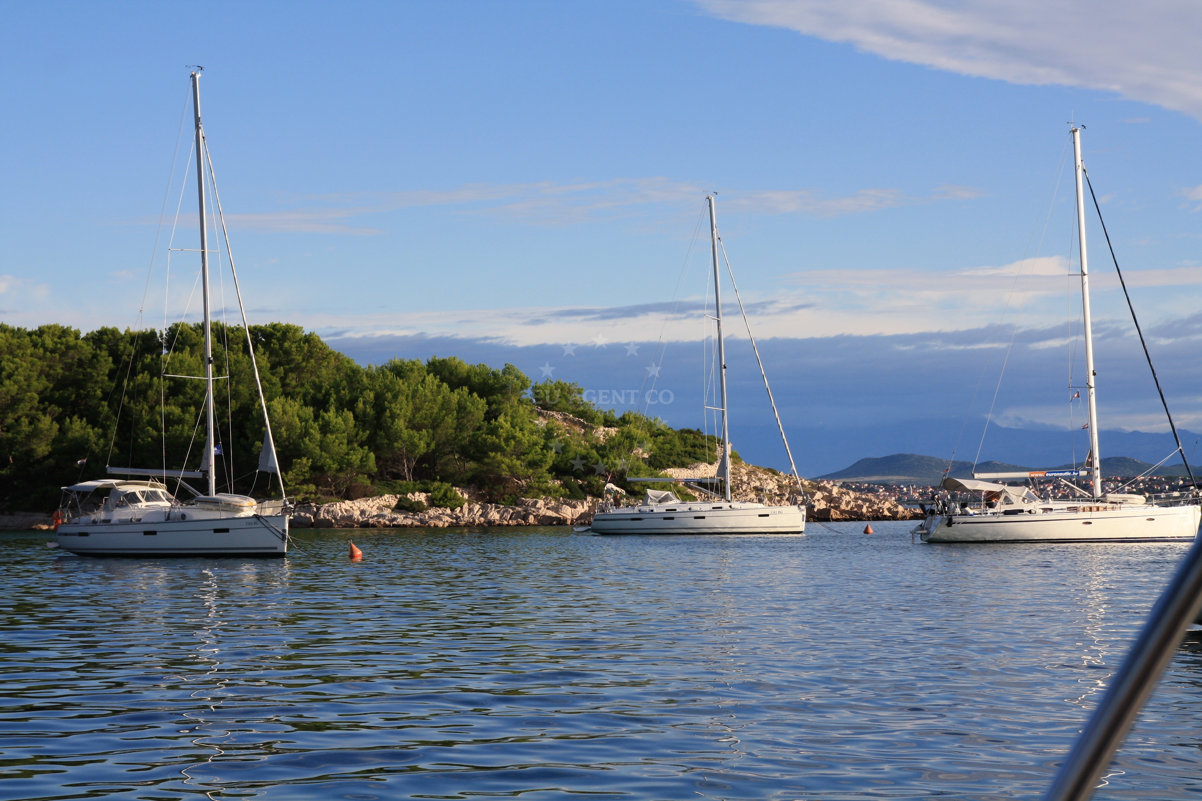 Adriatic coastline near Vrgada B buoy field