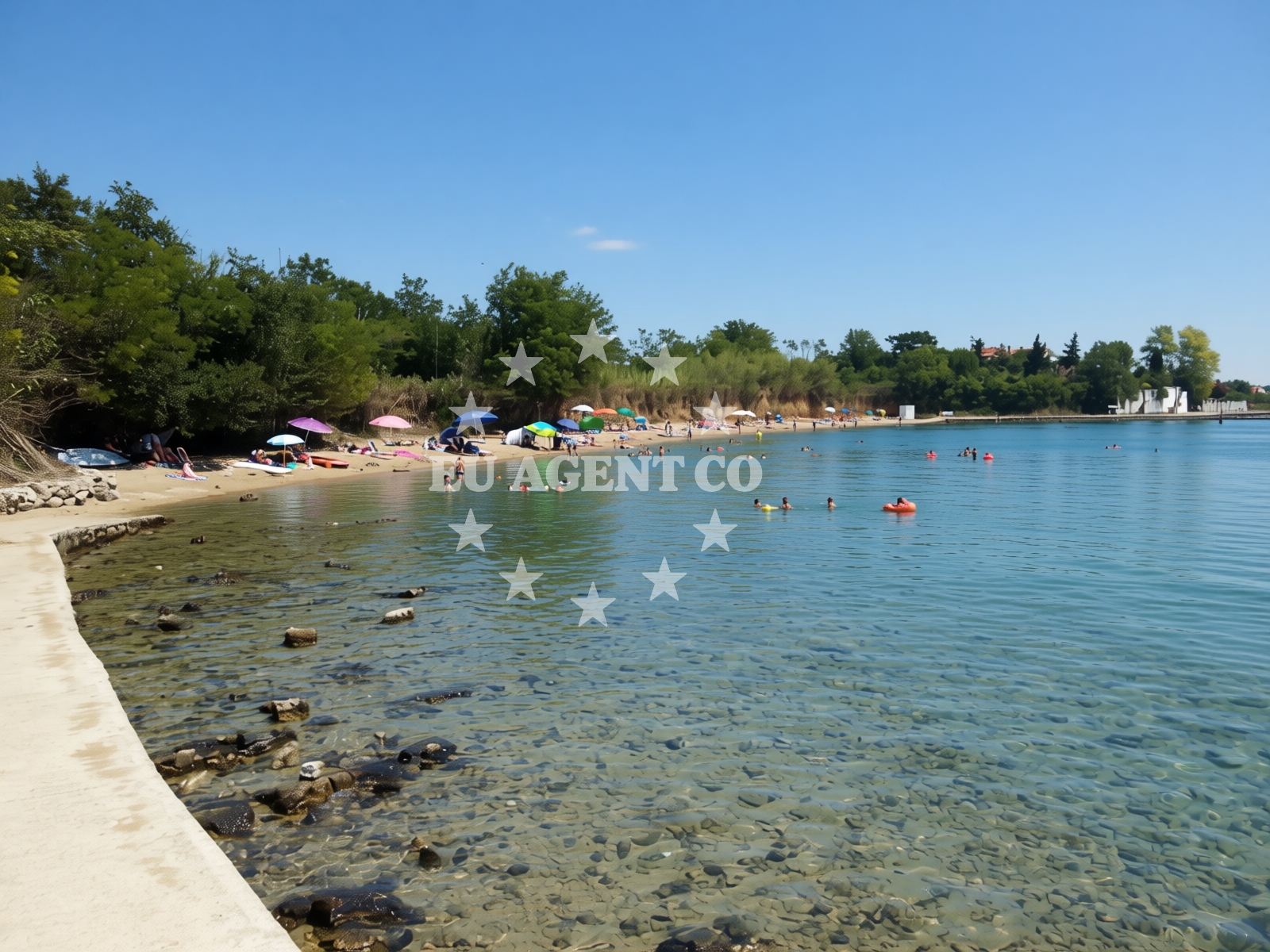 Boat mooring at Zaton Jetty, Croatia