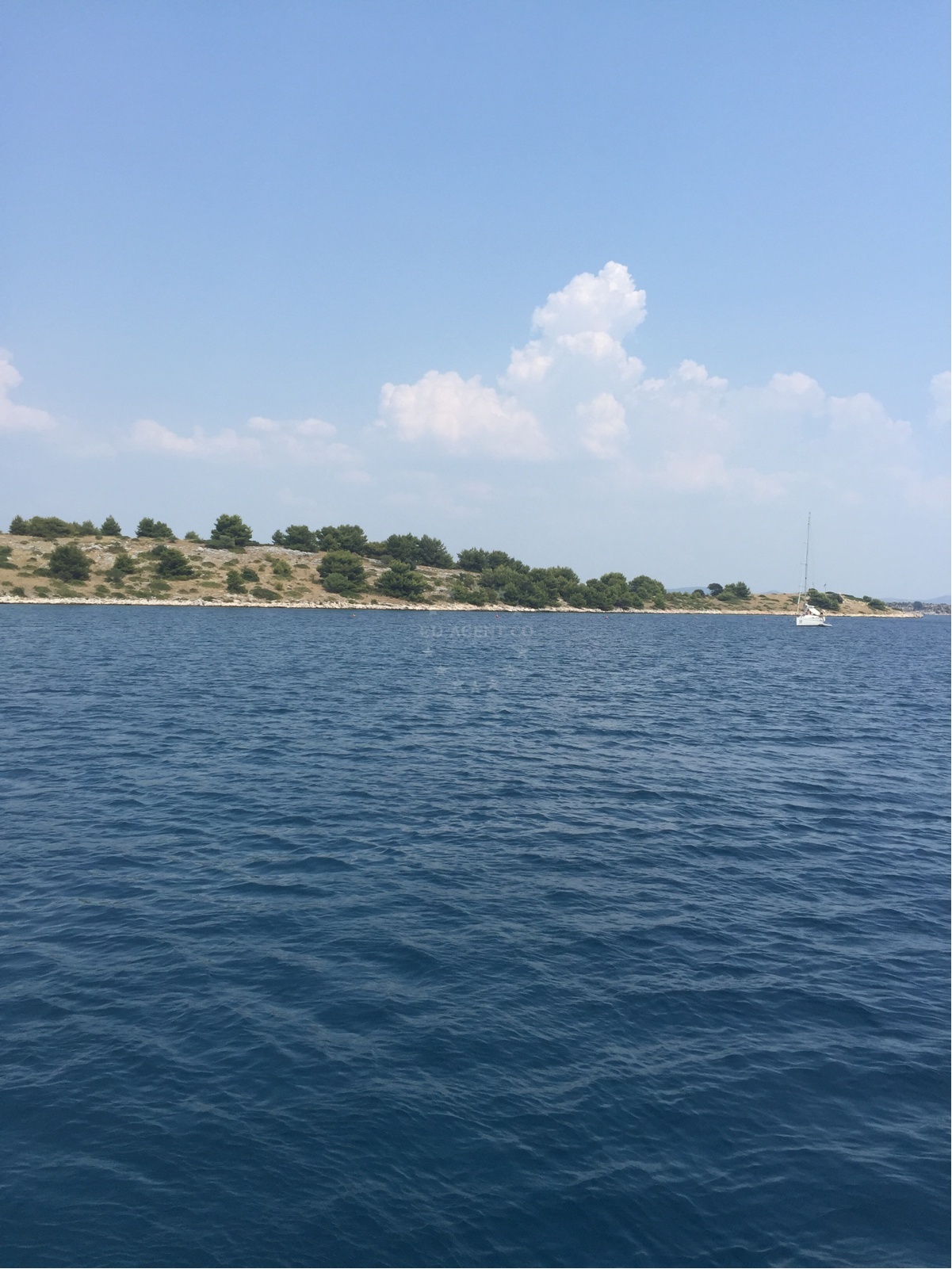 Yacht mooring at ACI Zut Buoy Field near ACI Marina Žut