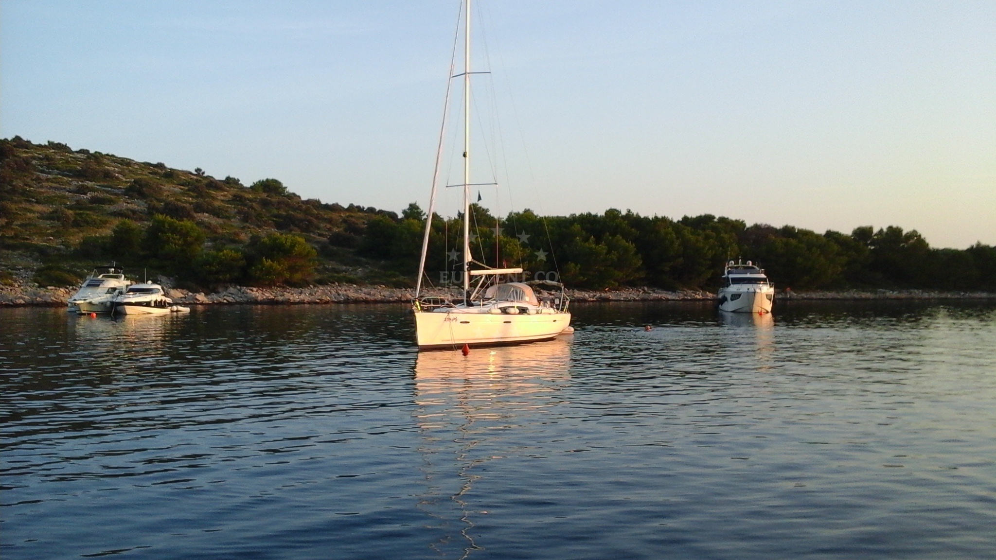 Buoy field near Konoba Zmara restaurant, Žut Island