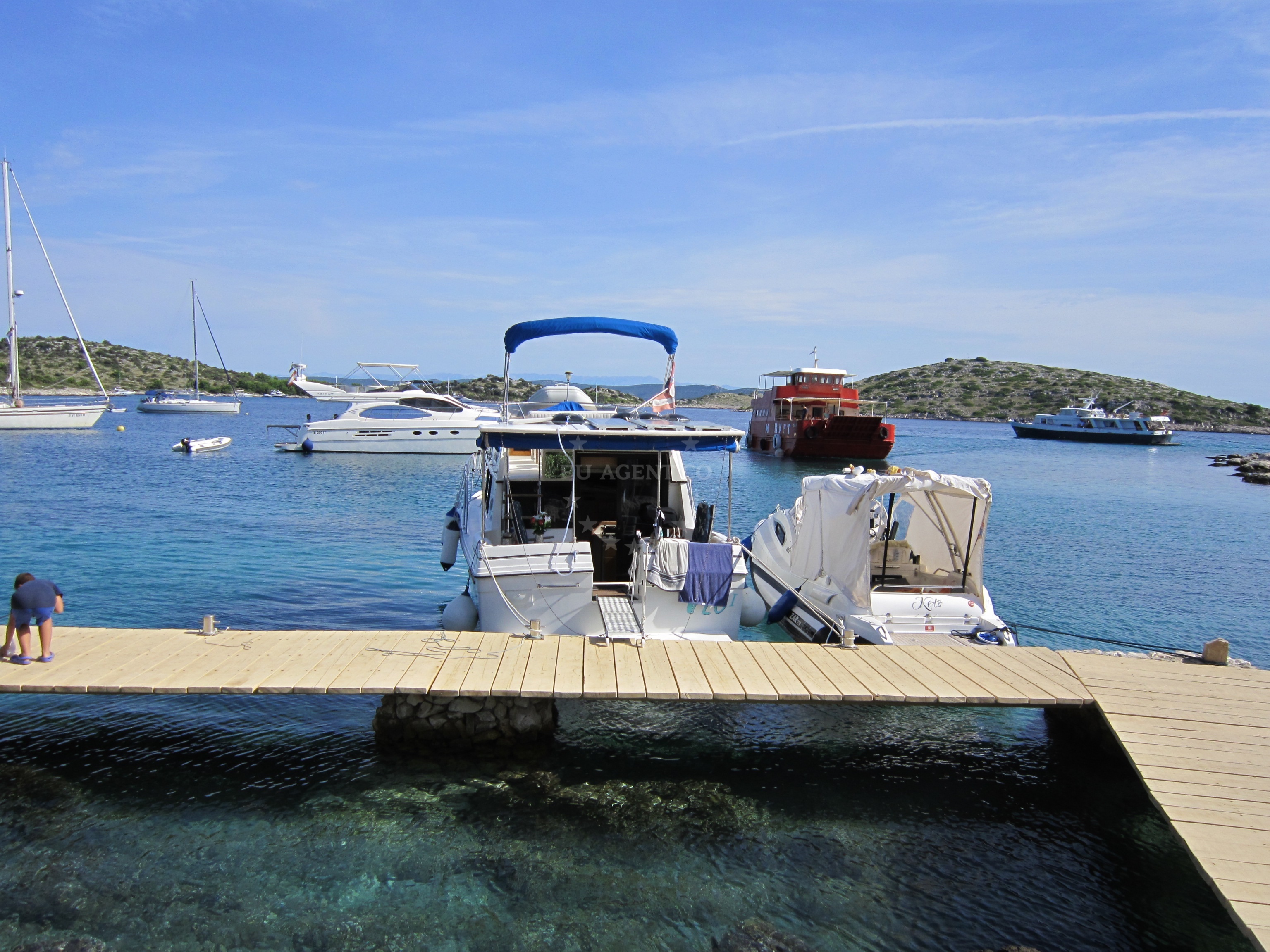 Mooring facilities at Konoba Trabakul Jetty, Žut