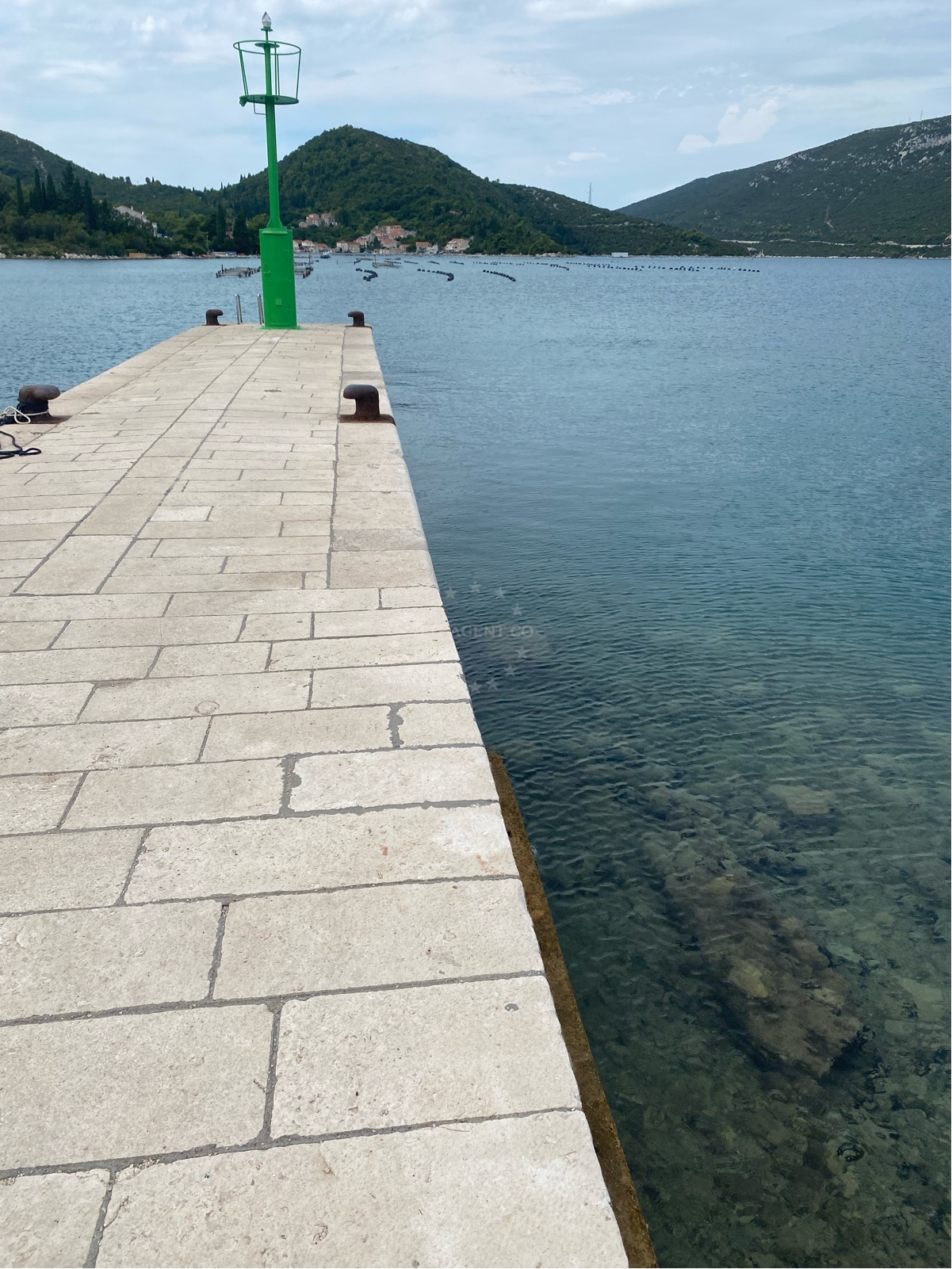 Scenic coastal view near Brijesta Jetty, South Dalmatia