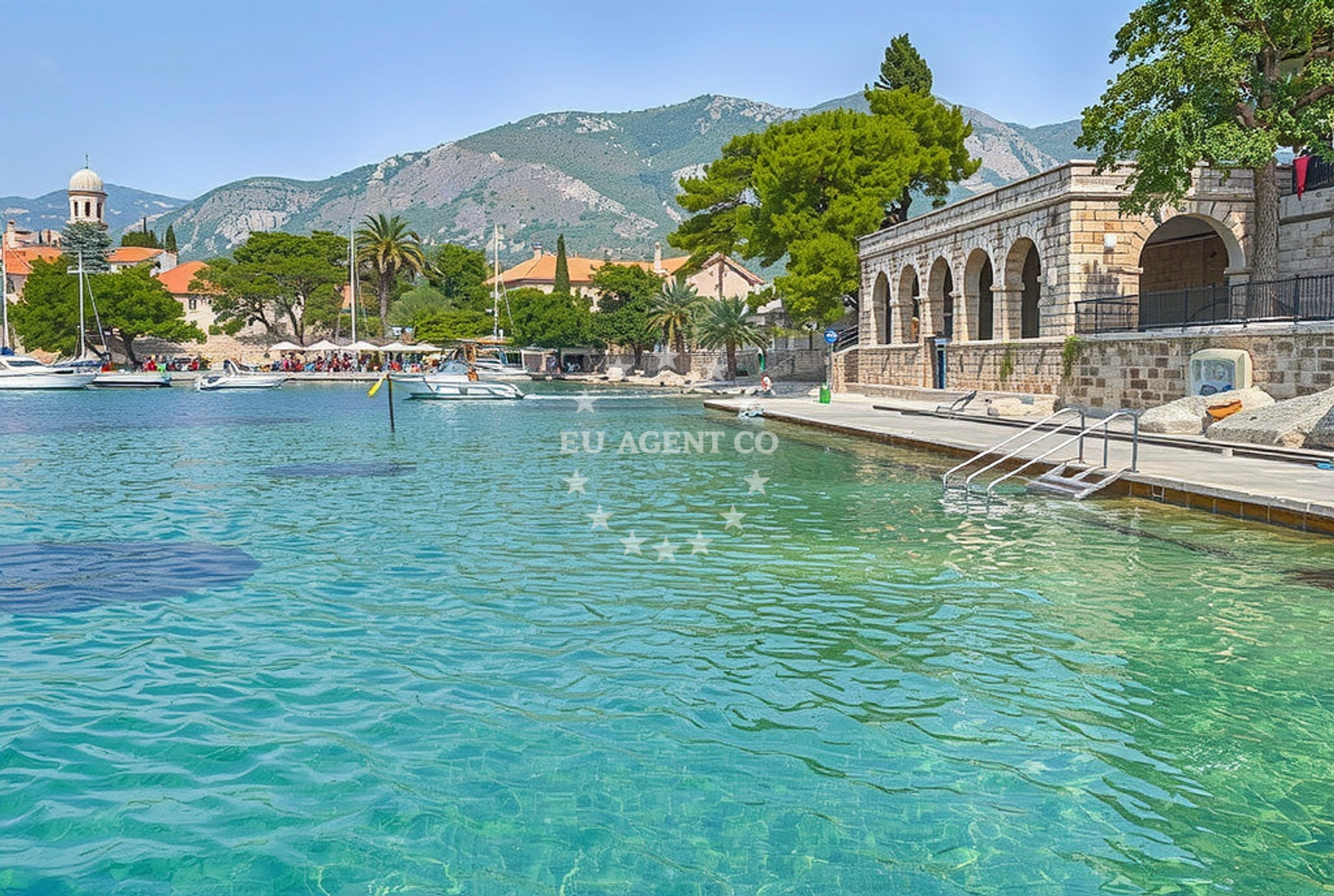 Approach and location view of Cavtat buoy field in Buoy field in Cavtat, South Dalmatia, Croatia photo 3