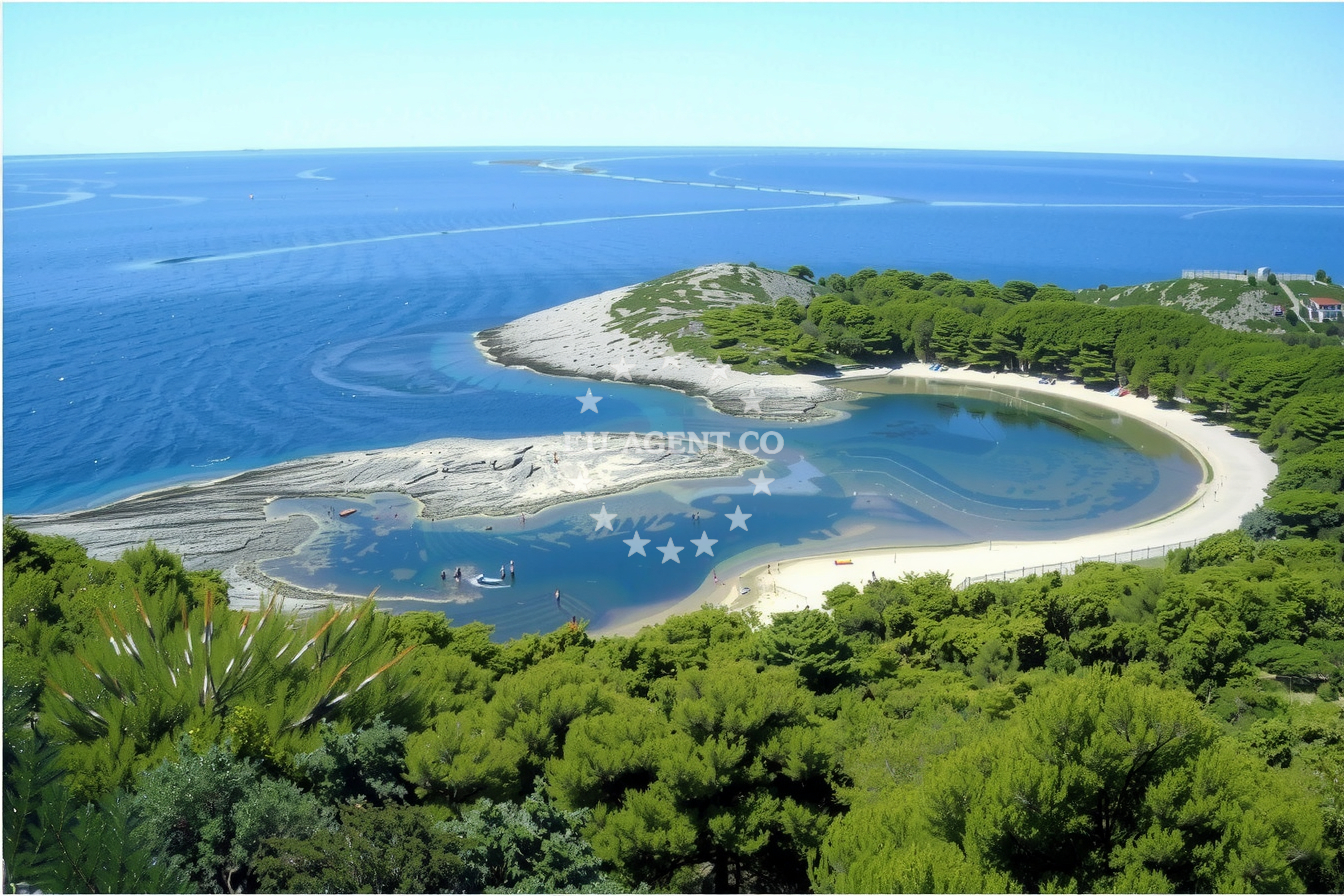 Nautical access point near Veli Jakljan Bay, South Dalmatia