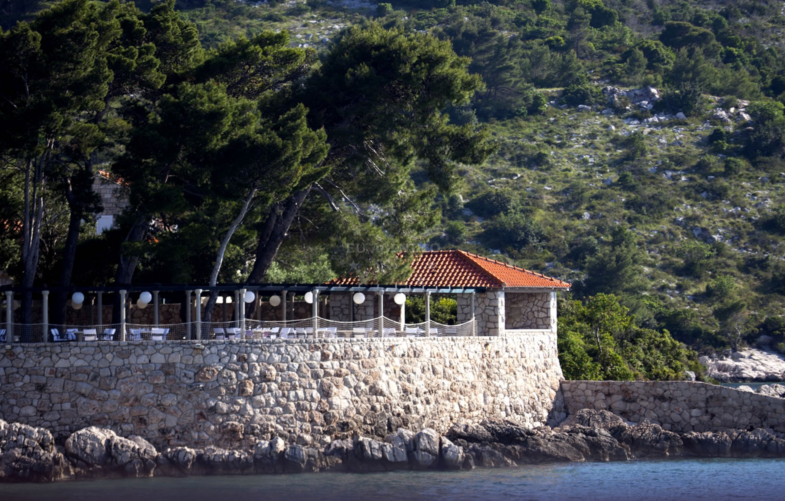 Adriatic Sea view from Villa Rose buoys, Kolocep