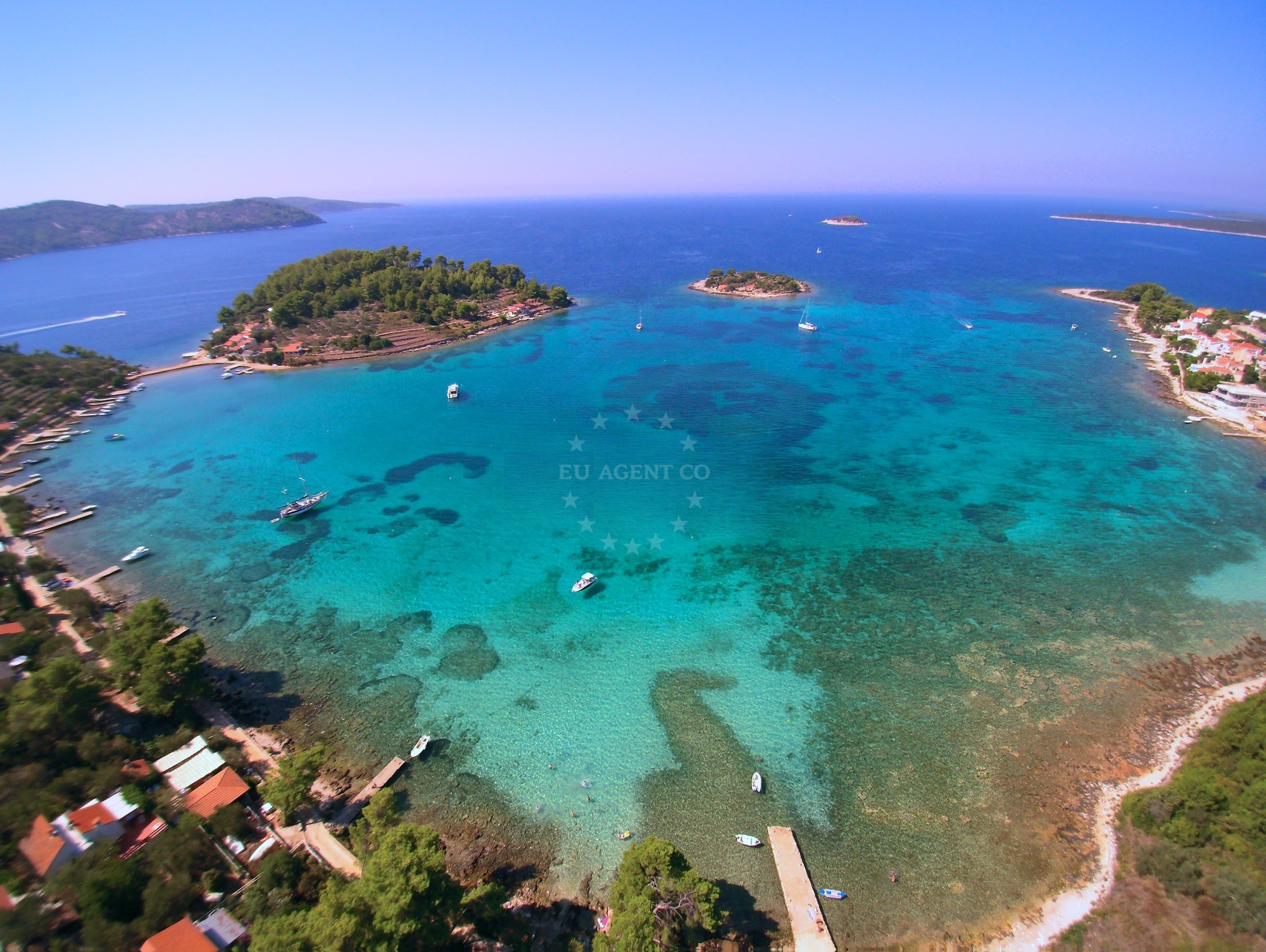 Gradina Buoy Field in Vela Luka, Korcula, Croatia