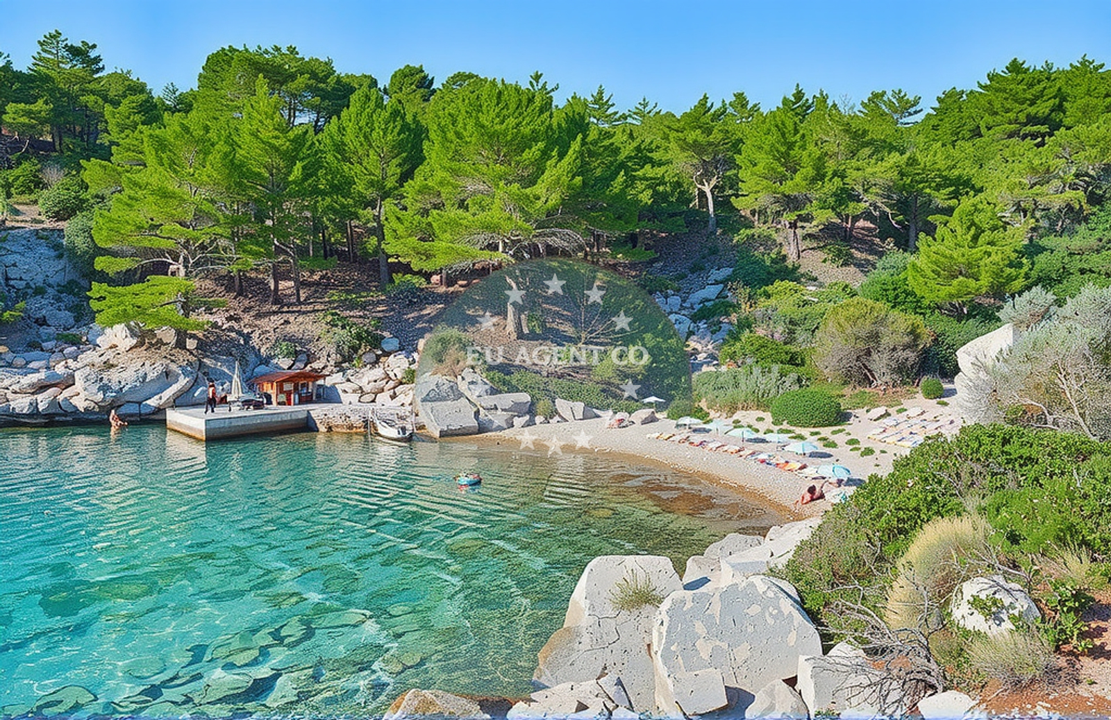 Local tripper boats at Vela Luka Quay