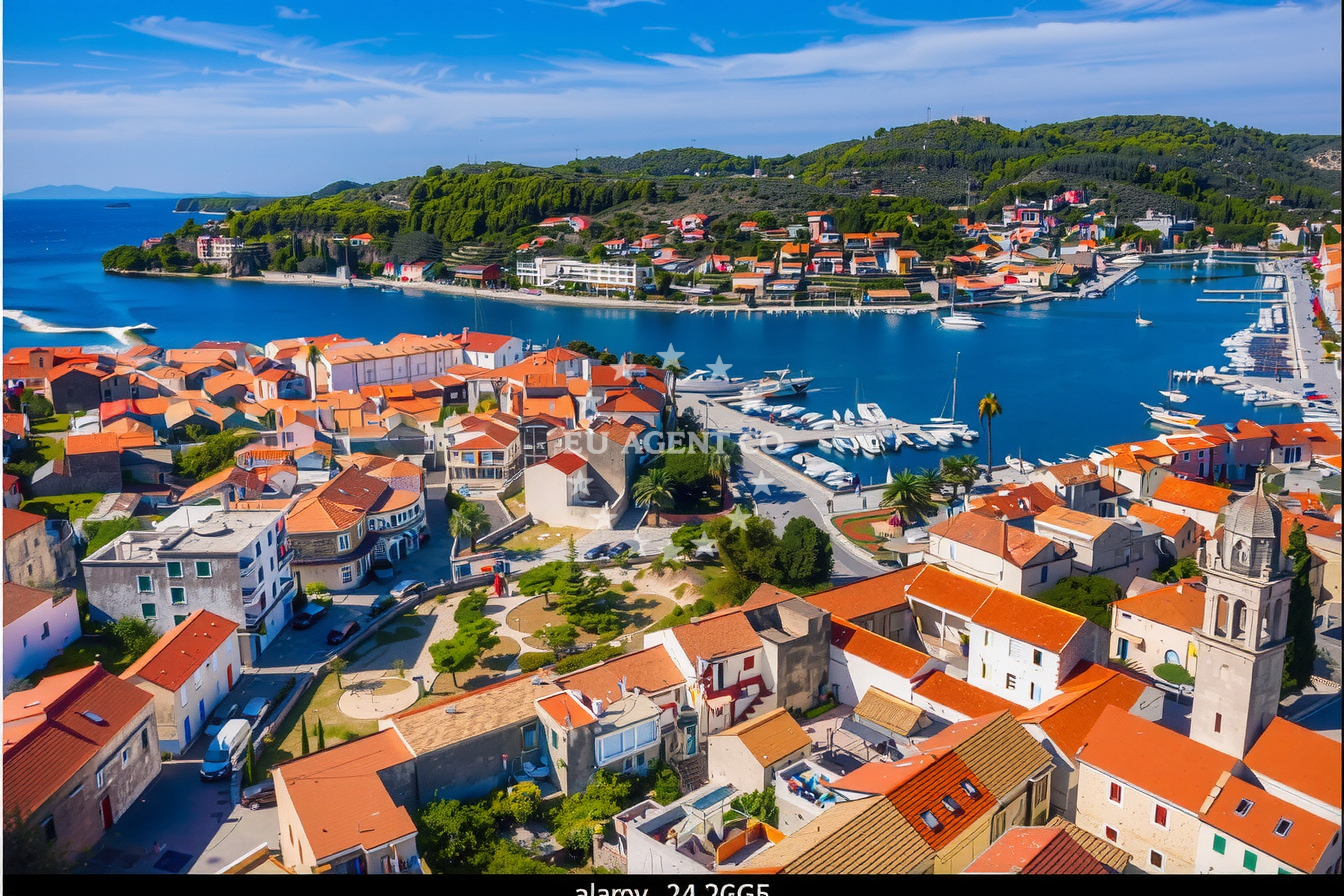 Additional view of Quay buoy field in Quay in Vela Luka on the island Korčula, South Dalmatia, Croatia photo 12