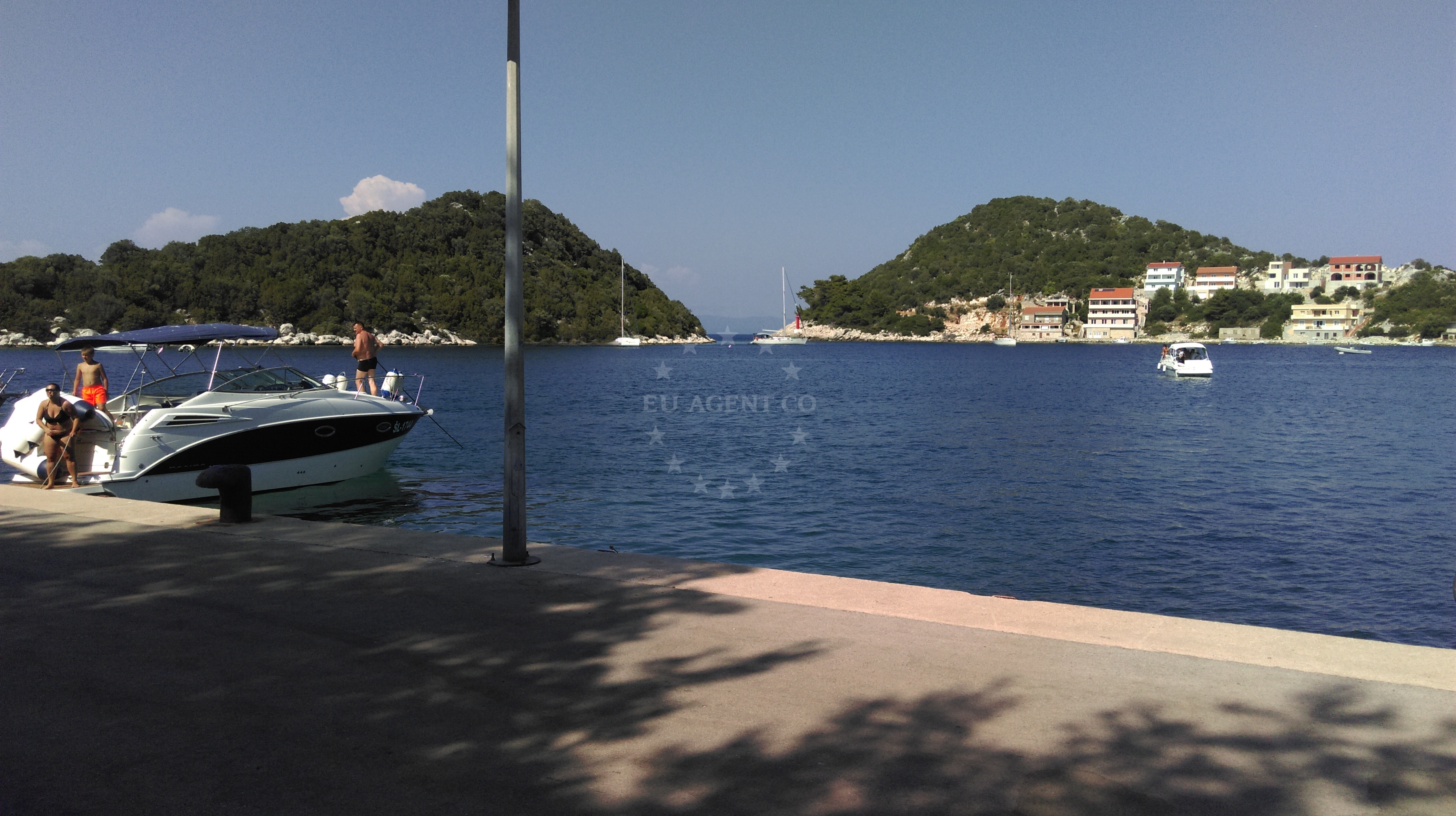 View of Zaklopatica from the public quay on Lastovo Island