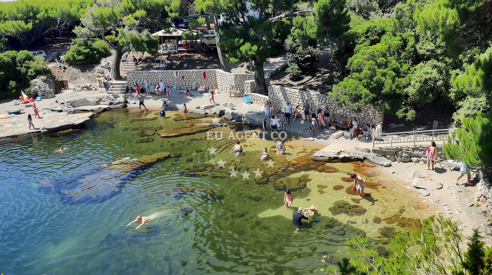 Additional view of Portoć buoy field in Jetty on the island Lokrum, South Dalmatia, Croatia photo 6