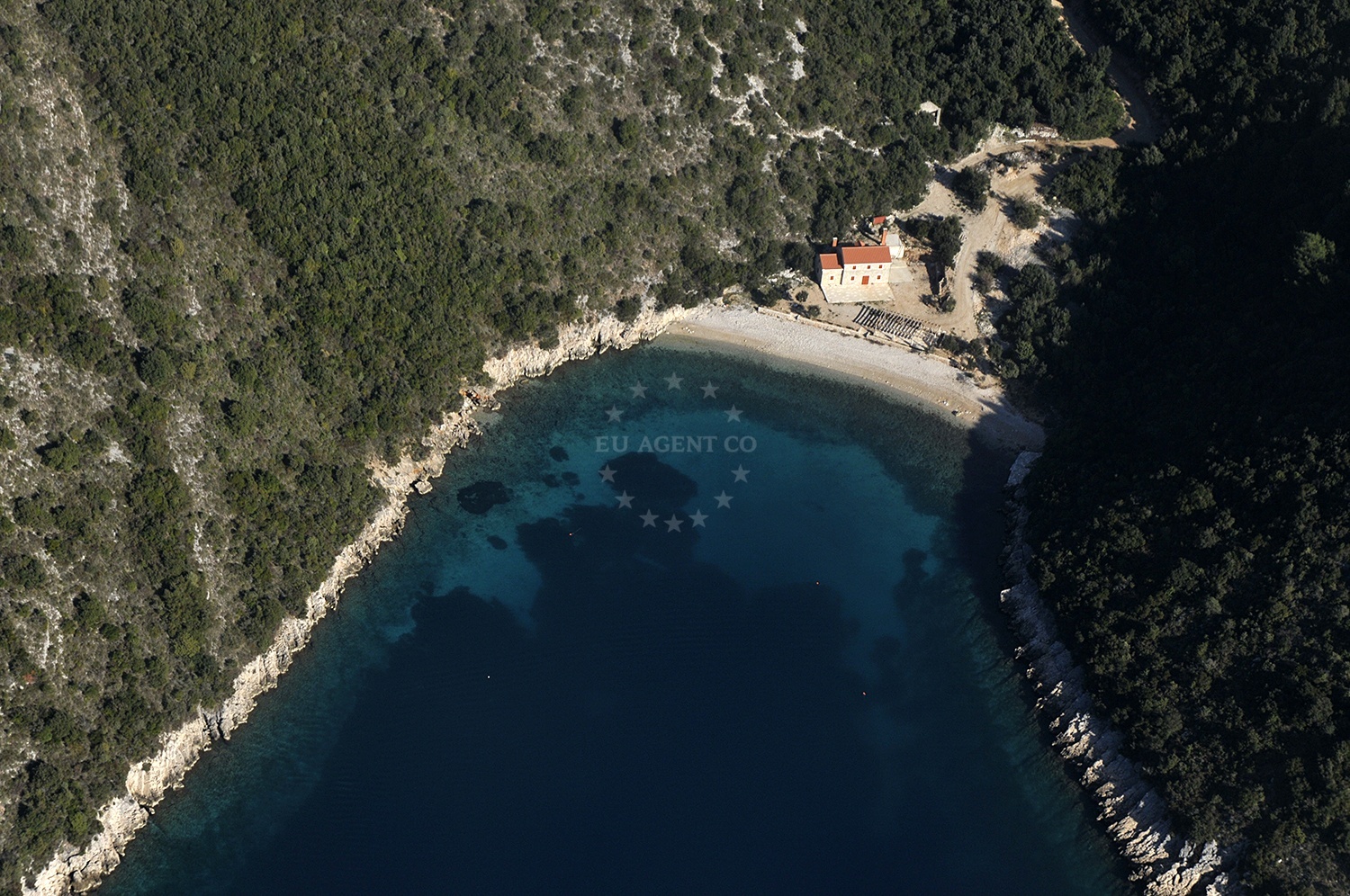 Buoy field at Konoba Estravaganca, Duba Bay, Peljesac Peninsula, South Dalmatia