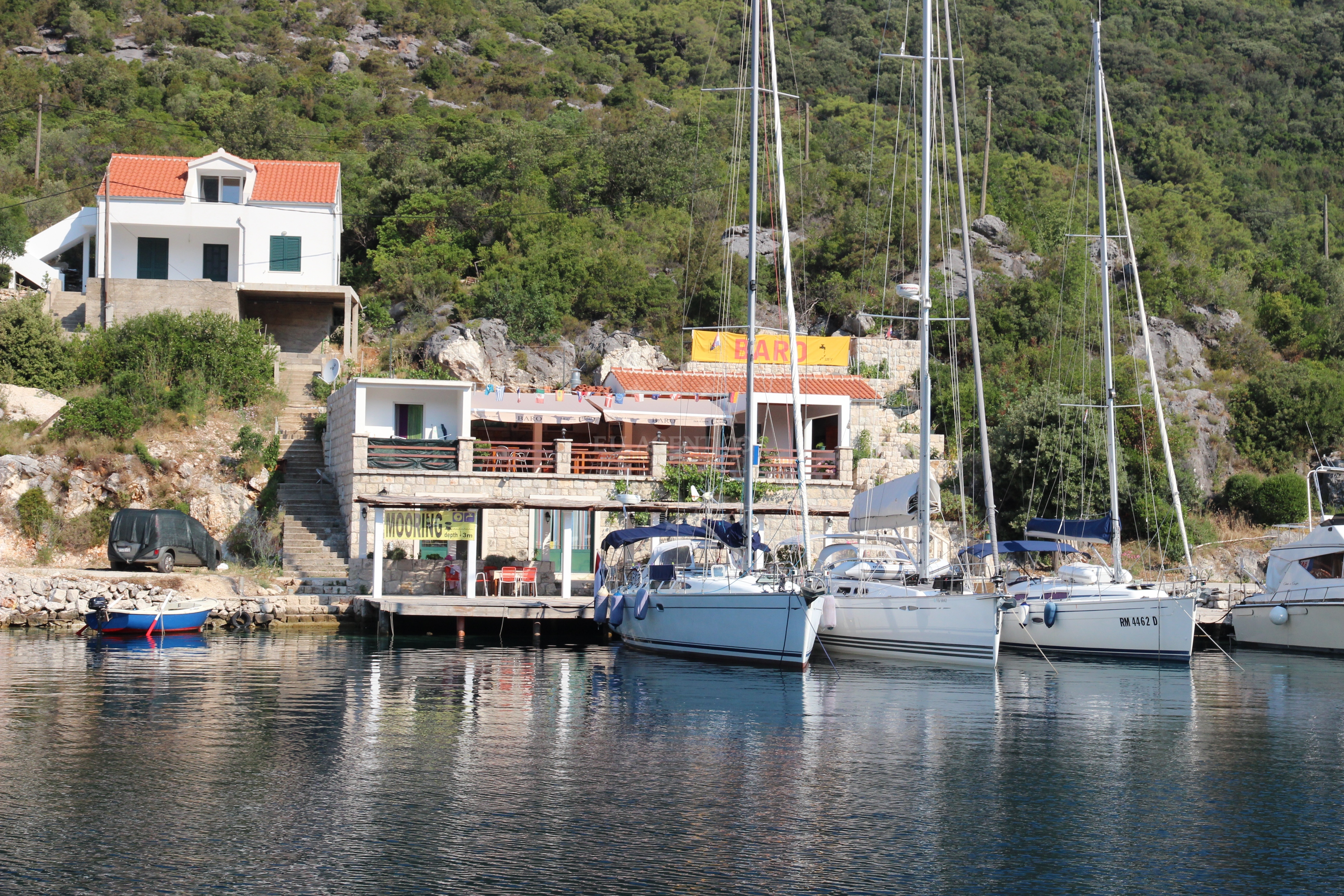 Adriatic Sea view from Restaurant Baro Quay, Mljet