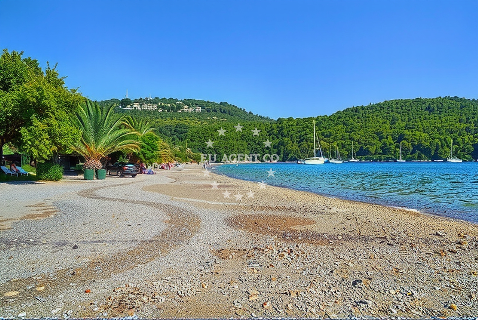 Approach and location view of Buoy field in Buoy field in Polače on the island Mljet, South Dalmatia, Croatia photo 3