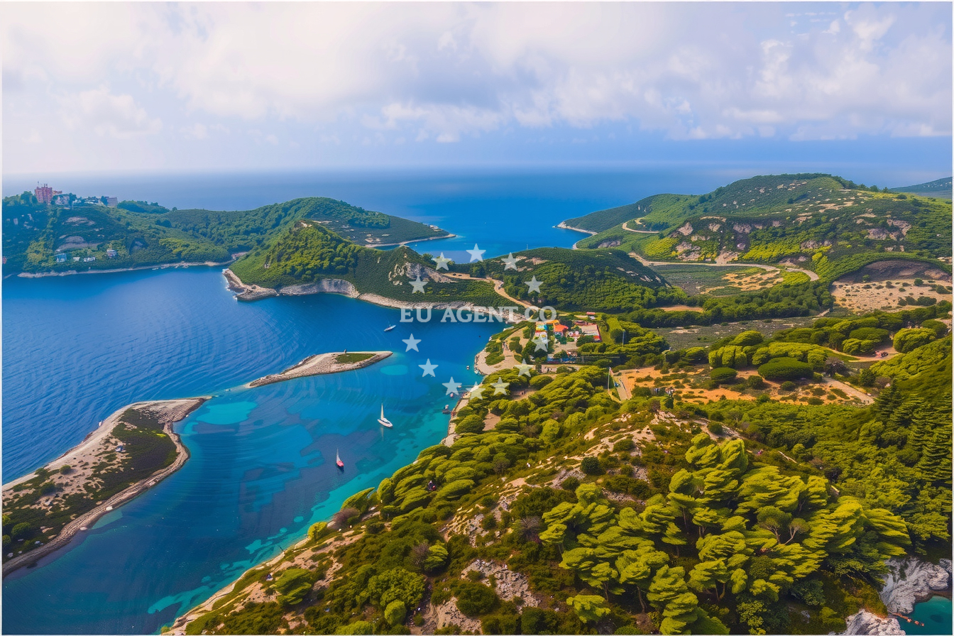 Mljet Island Quay with yachts moored at buoy and stern-line berths