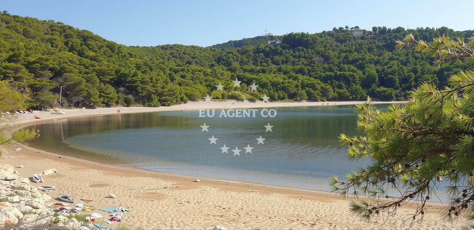 Additional view of Limuni buoy field in Quay in Saplunara on the island Mljet, South Dalmatia, Croatia photo 6