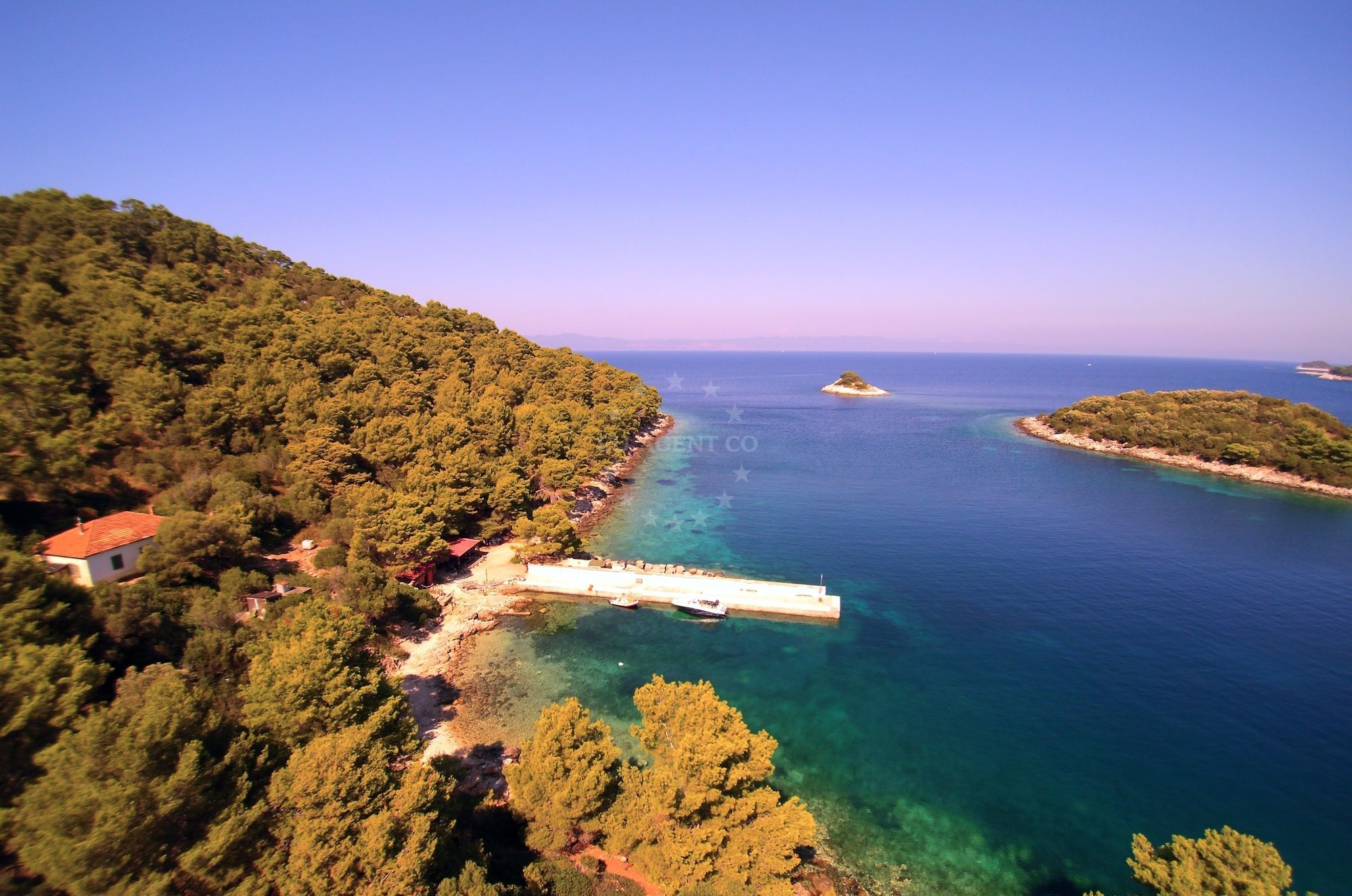 Coastal landscape near Konoba Mrcara Jetty, Lastovo
