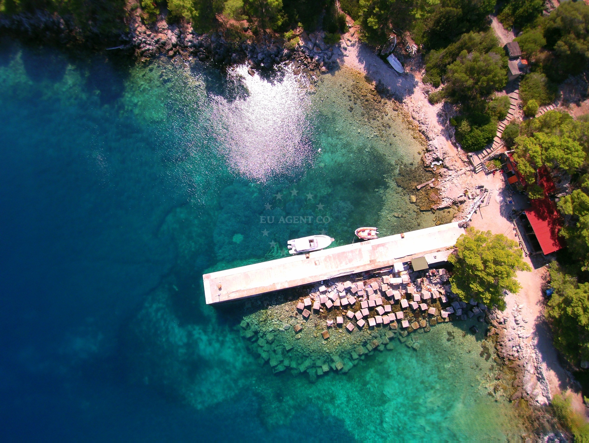 Additional view of Konoba Mrčara jetty Lastovo buoy field in Jetty in Konopljica on the island Mrčara, South Dalmatia, Croatia photo 6