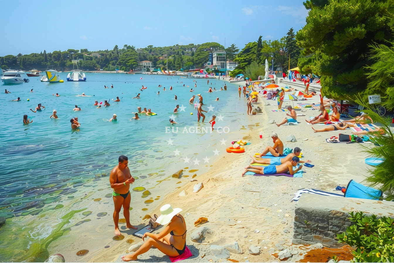 Additional view of Quay buoy field in Quay in Srebreno, South Dalmatia, Croatia photo 13