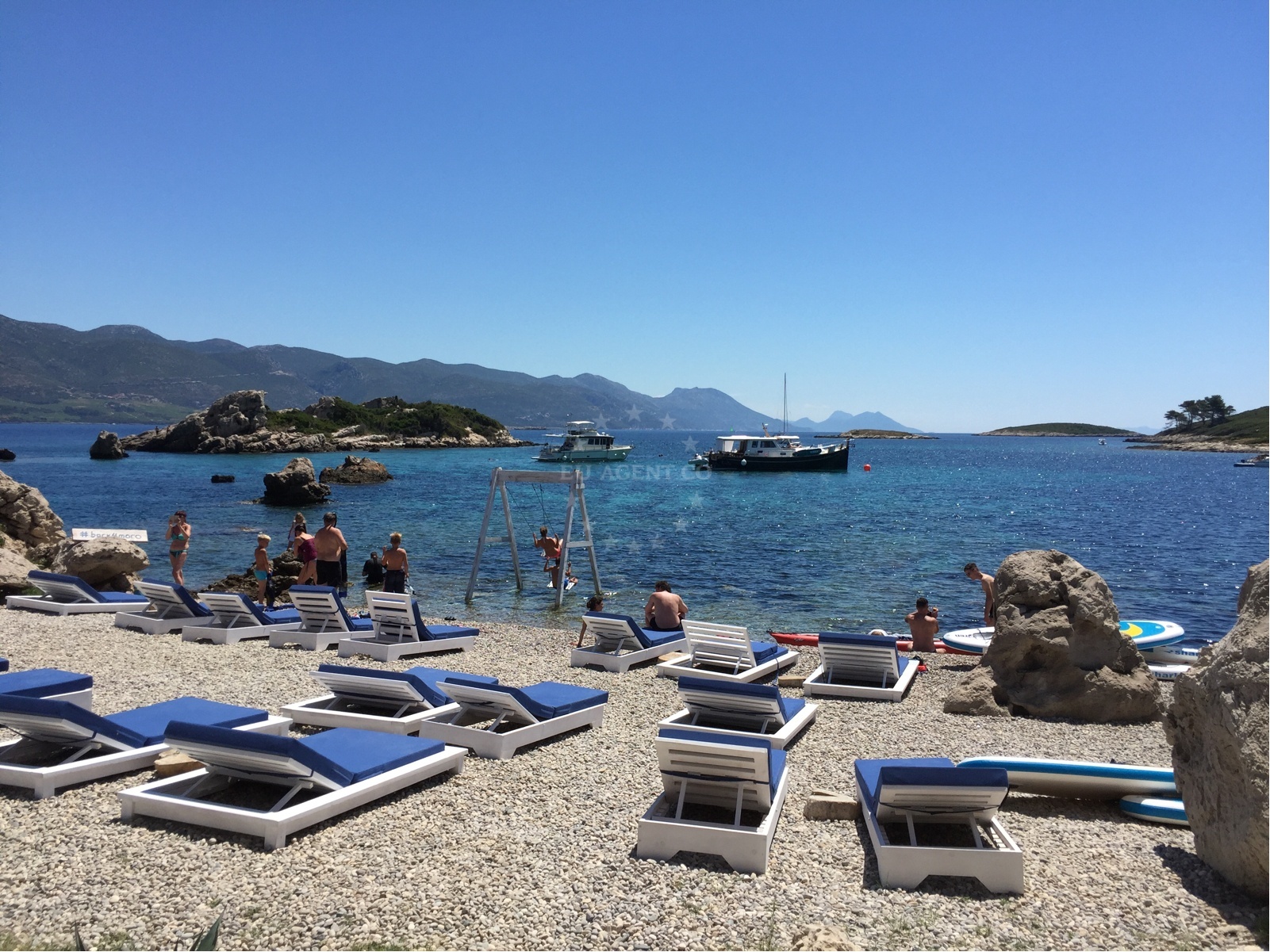 Dining area at Moro Restaurant, Stupe Island, Croatia