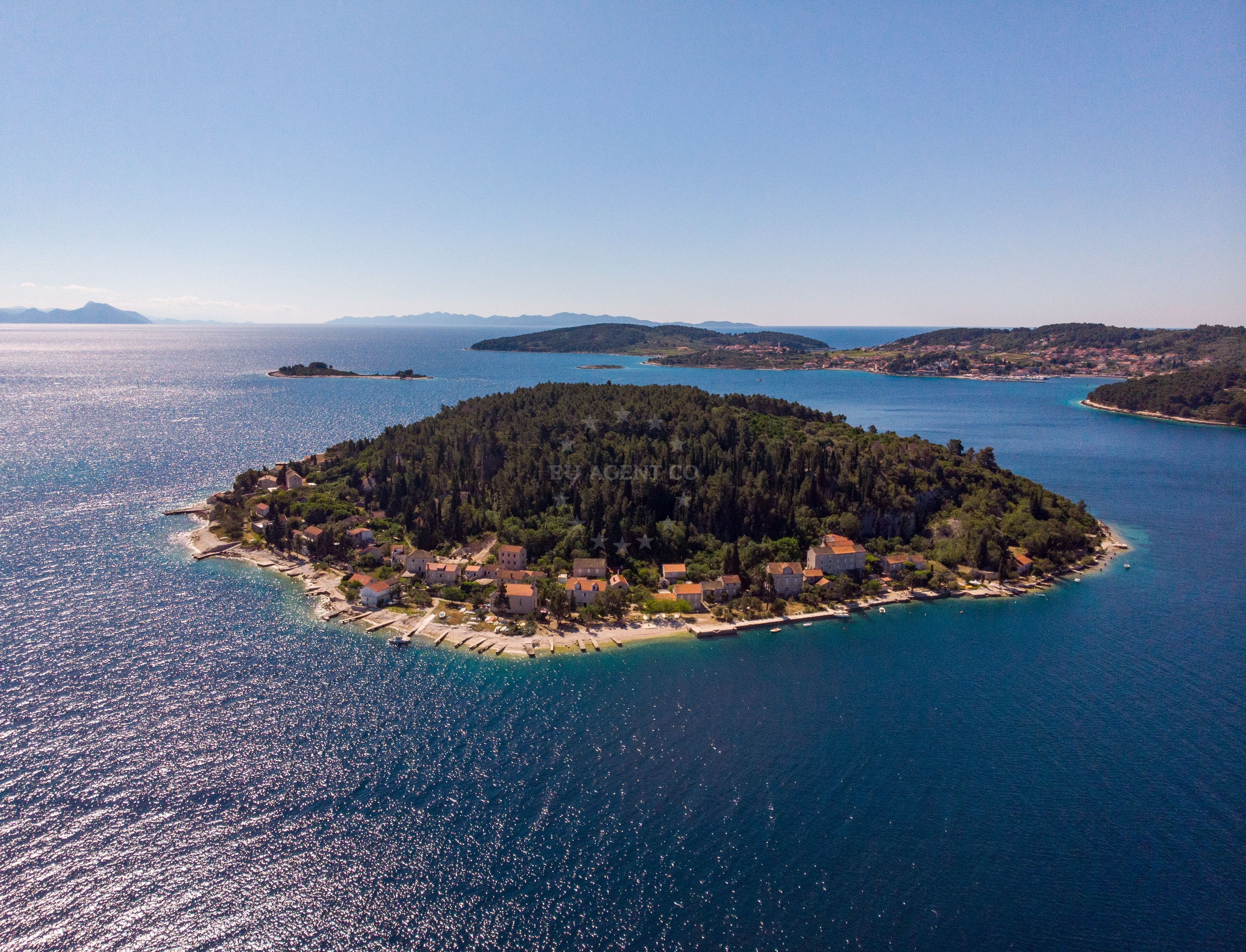Vrnik Arts Club buoys in South Dalmatia, Croatia, near Korčula