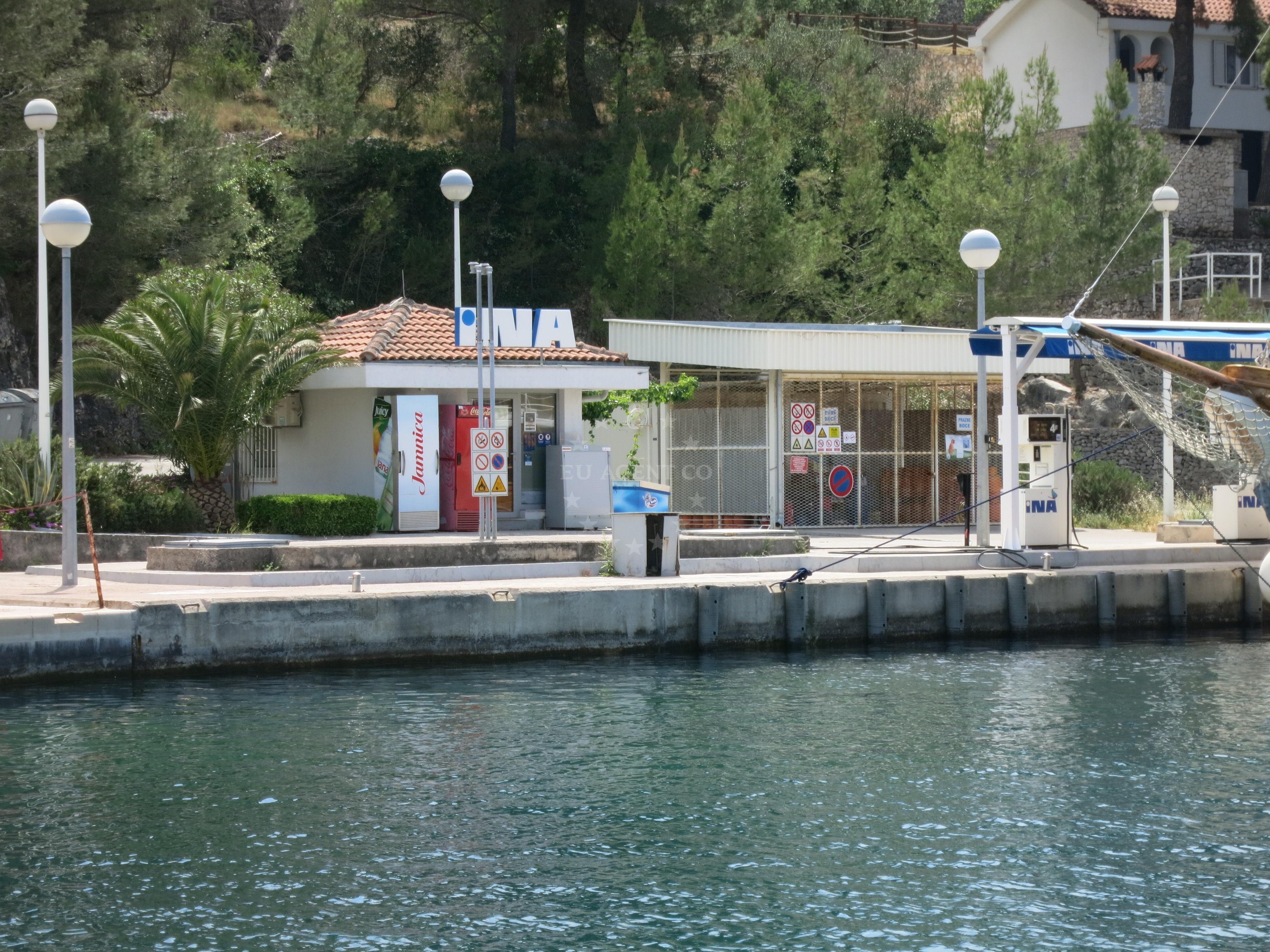 Ina Fuel Station, Milna Brac, Croatia