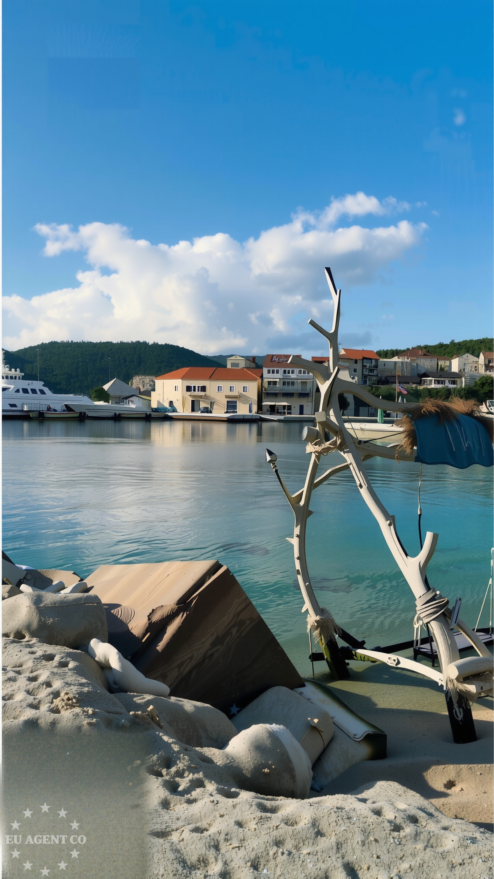 Fuel station in Sumartin, Brač, Central Dalmatia, Croatia