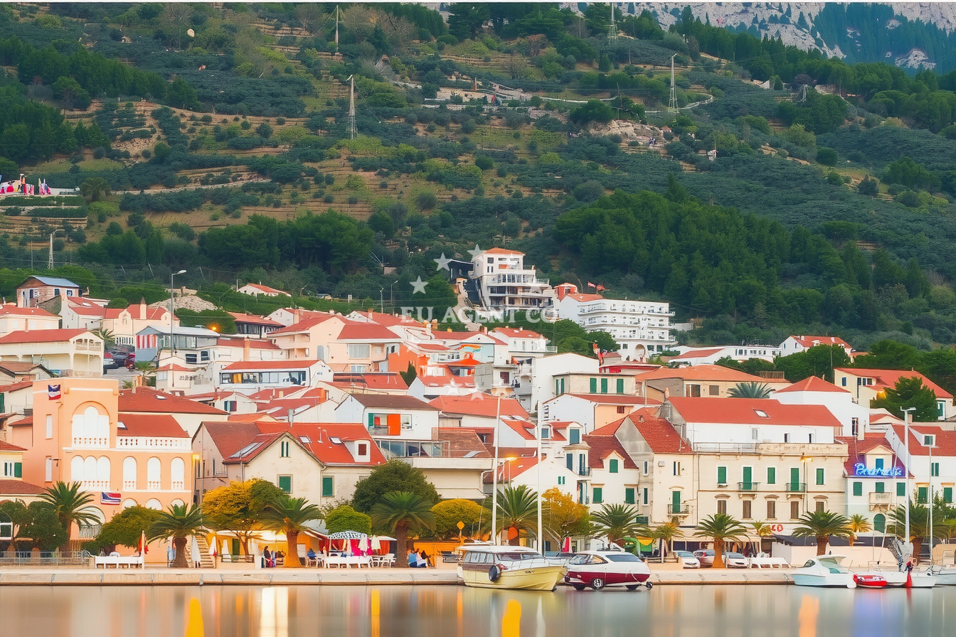 Ina Fuel Station in Makarska, Central Dalmatia, Croatia
