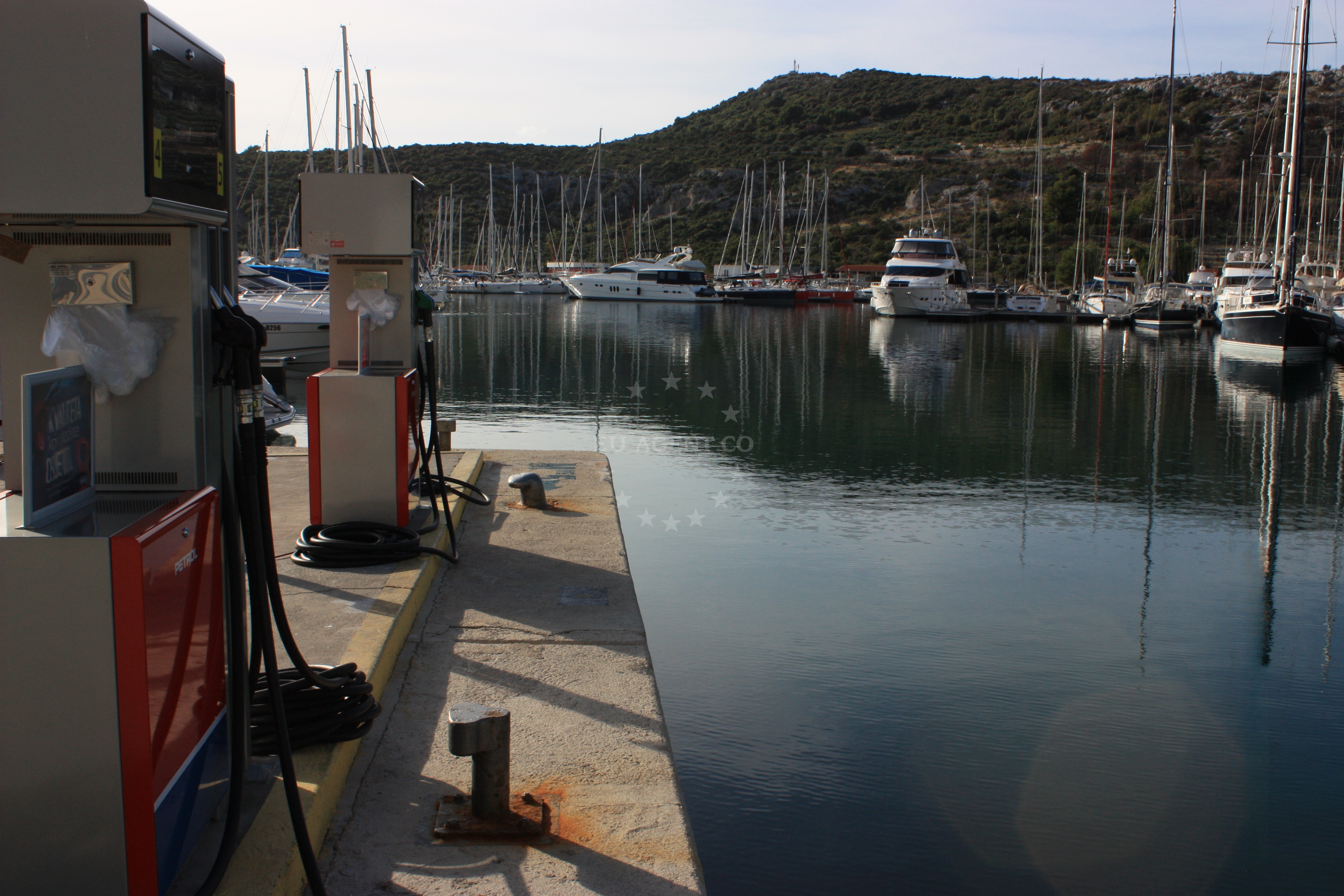 Petrol Fuel Station in Primosten, Central Dalmatia, Croatia